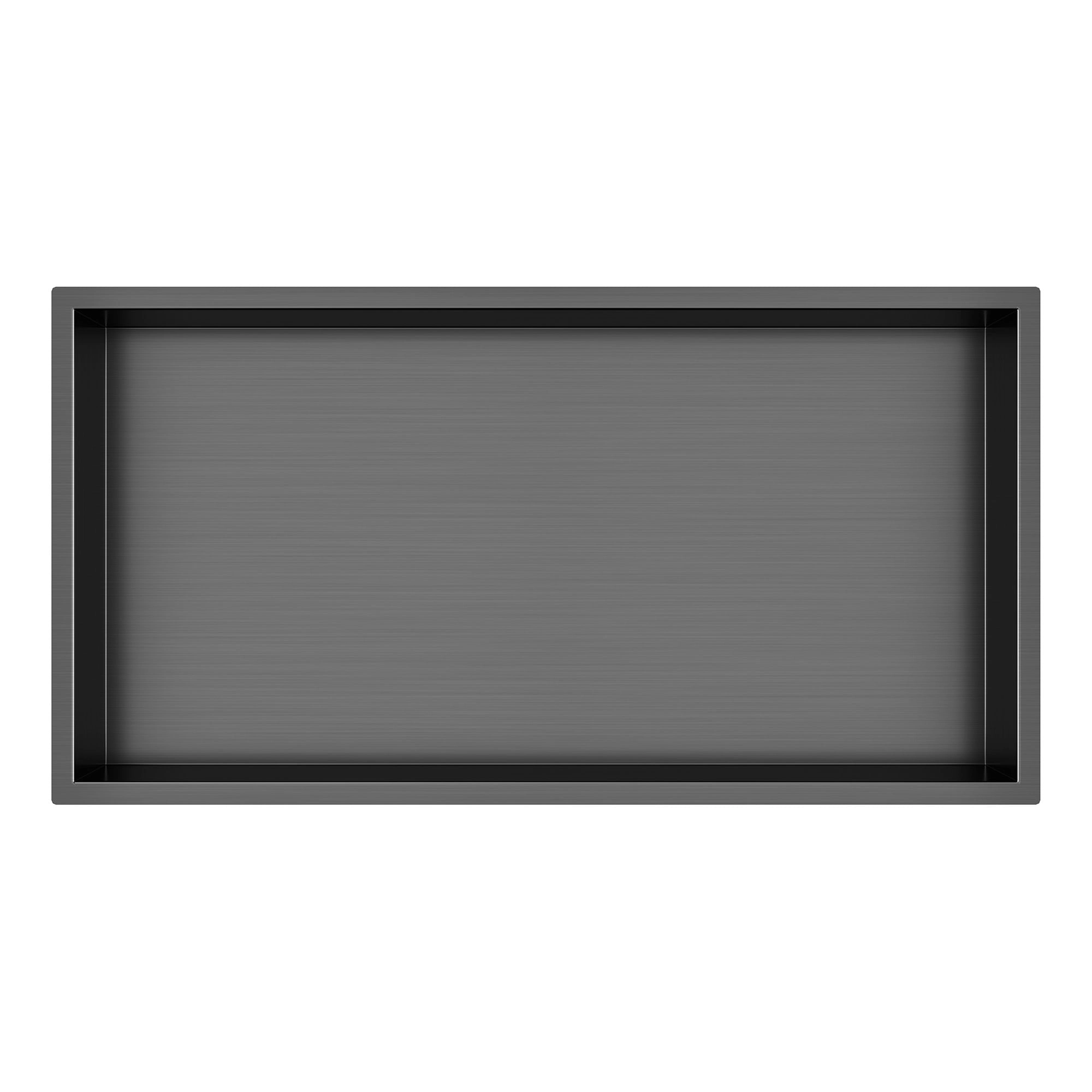 Nicho de Ducha Block Acero Inoxidable 304 Gris 63x33x10 cm