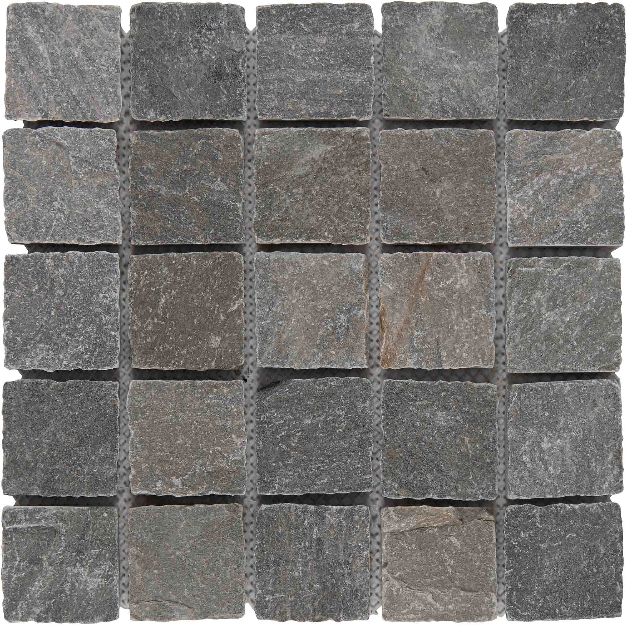 Piedra Adoquin Gris Rústico 50x50 cm