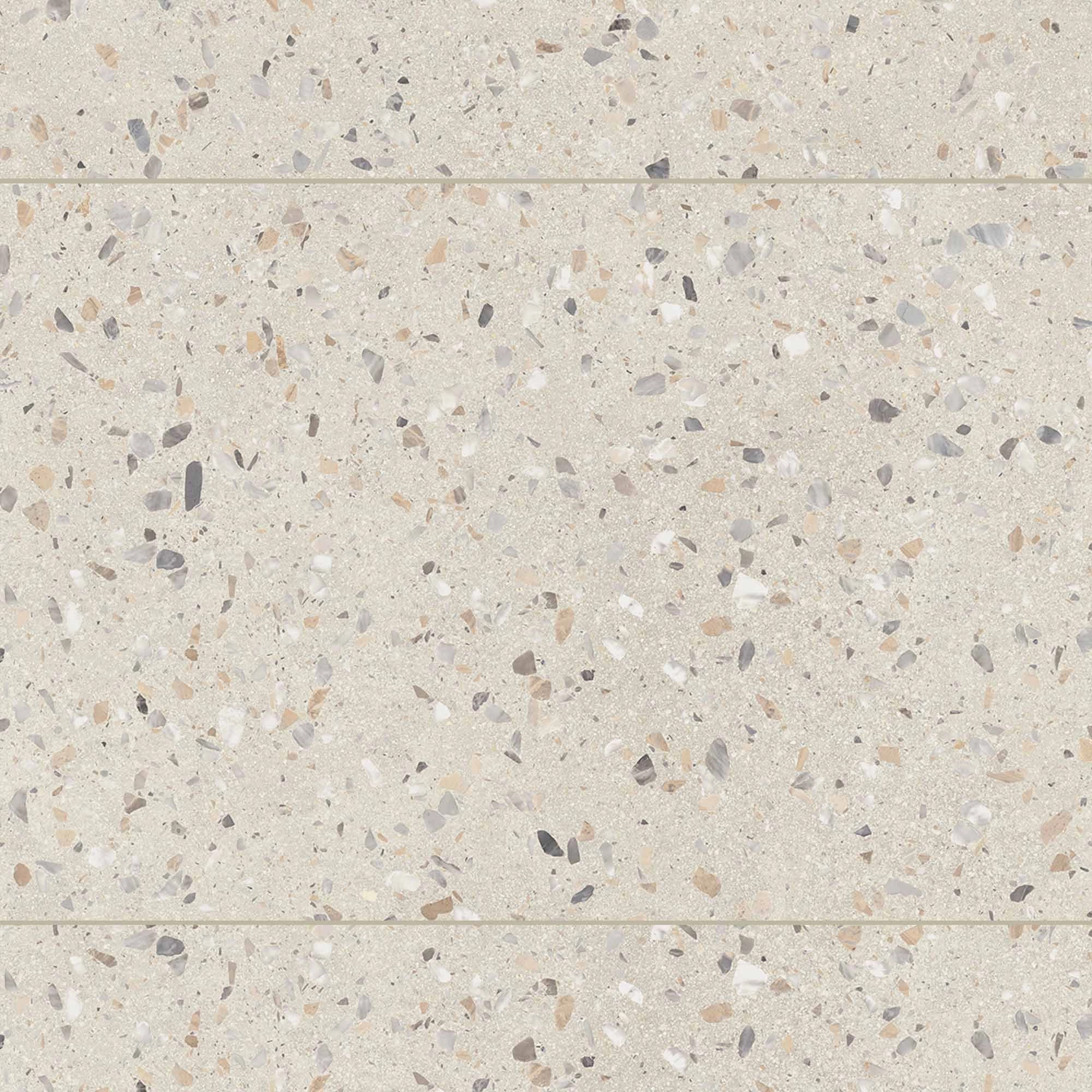 Ultracompacto Reconcrete R011 Terrazo Rice Blanco Mate 162x324 cm