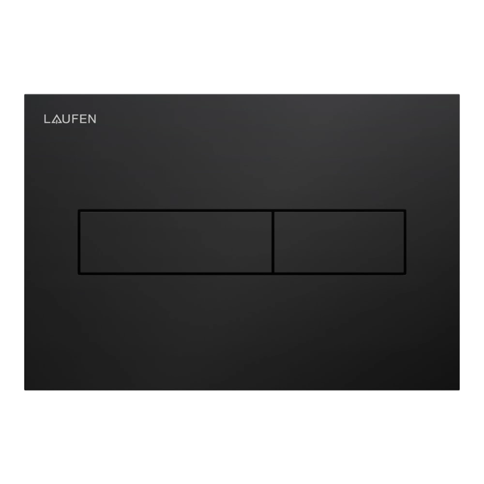 Placa de Accionamiento Doble INEO Para Cisterna Empotrada Laufen Negro Mate