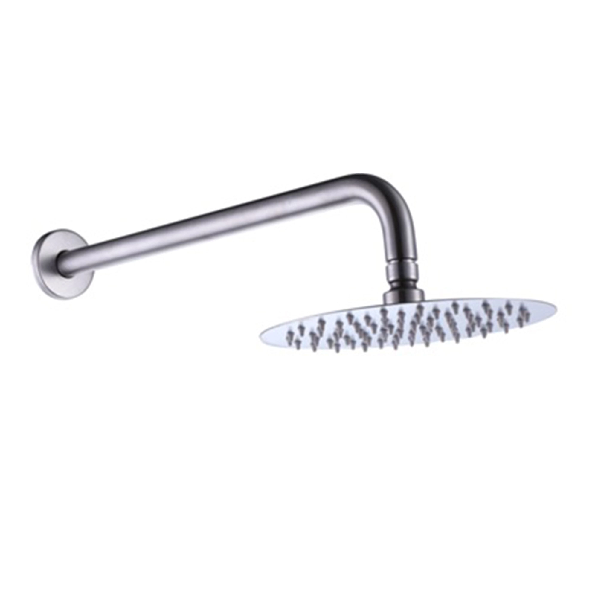 Plato Ducha Fija con Brazo a Muro Home-N Brushed 250 mm