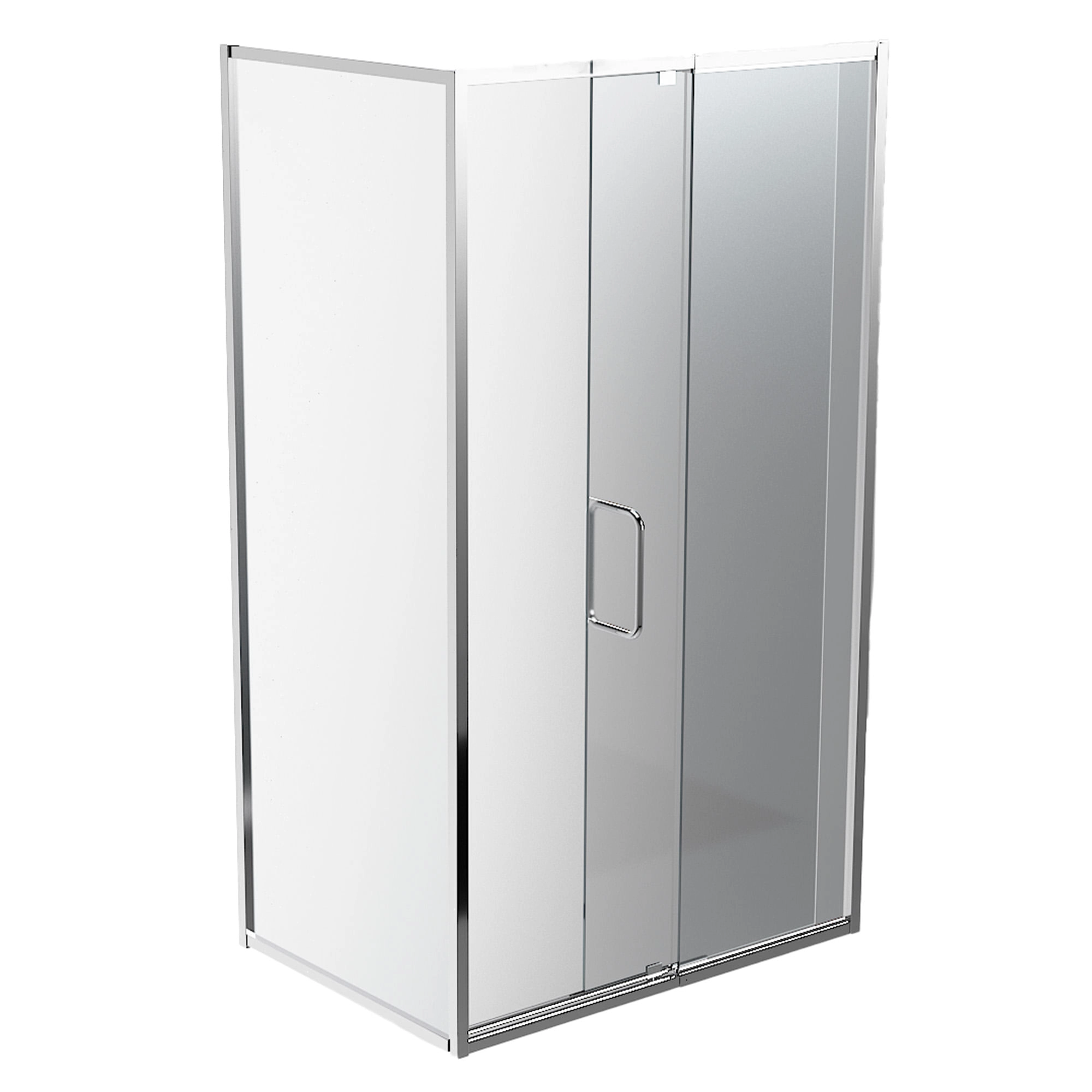Mampara Ducha Style Esquina Corredera Vidrio Templado 1200x800 mm