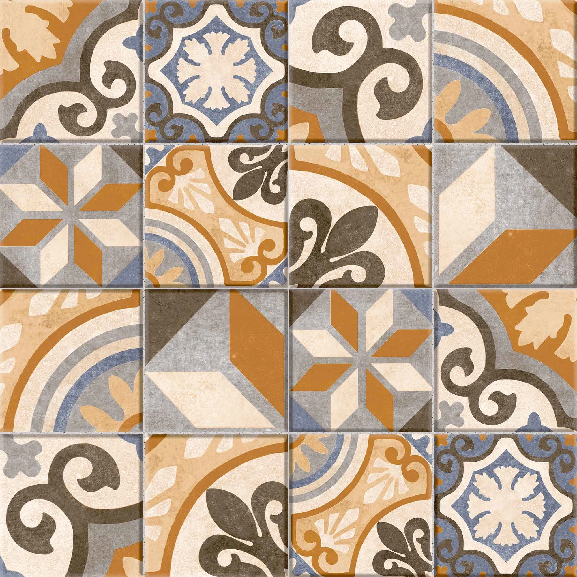 Cerámica Lisboa Mix Multicolor Mate 45x45 cm