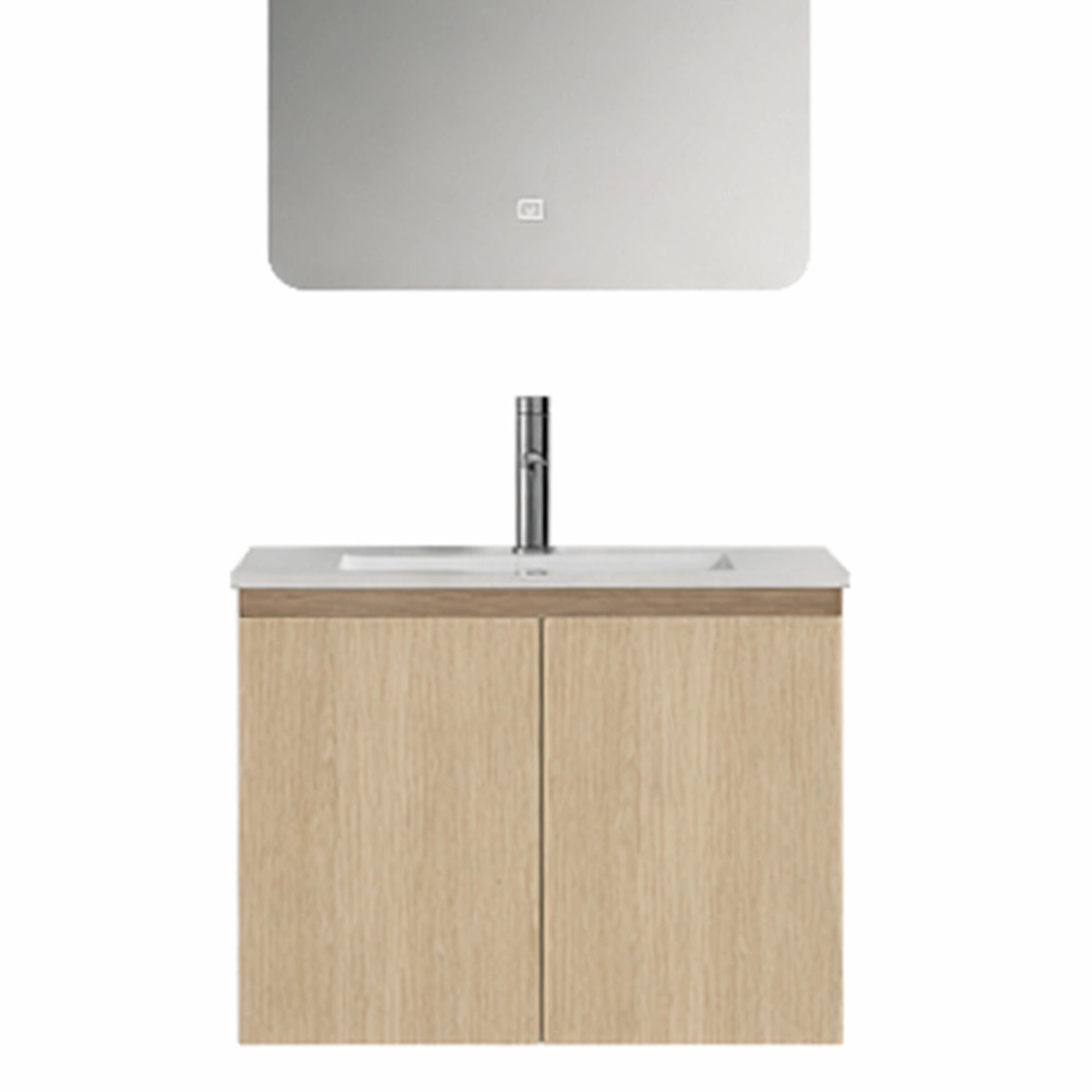 Mueble de Baño Nepal con Lavamanos 500x400x500 mm 2 Puertas Light Oak