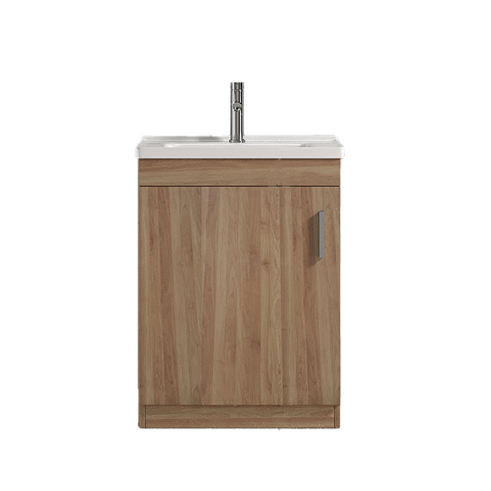 Mueble de Baño Bali con Lavamanos 450x360x830 mm 1 Puerta Light Oak