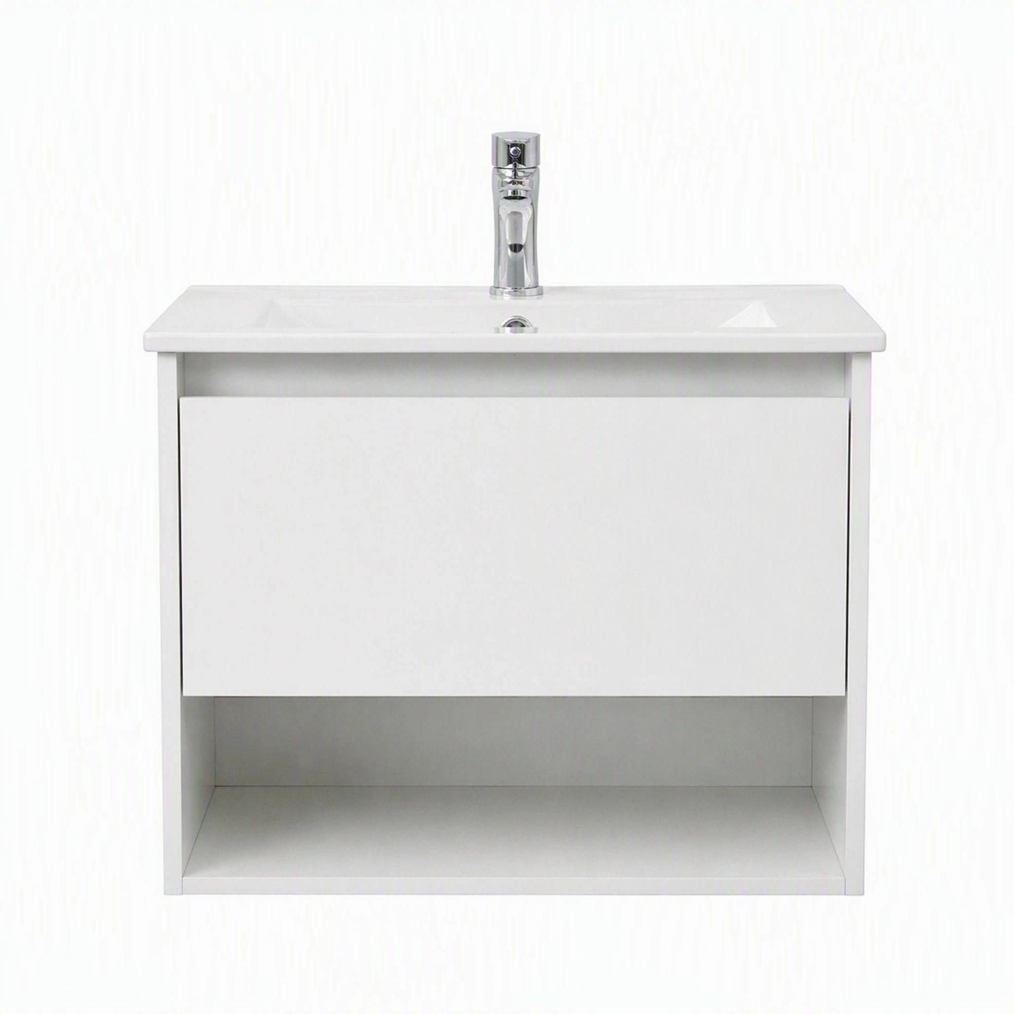 Mueble de Baño Queen con Lavamanos 900x455x480 mm 1 Cajón y Repisa Blanco