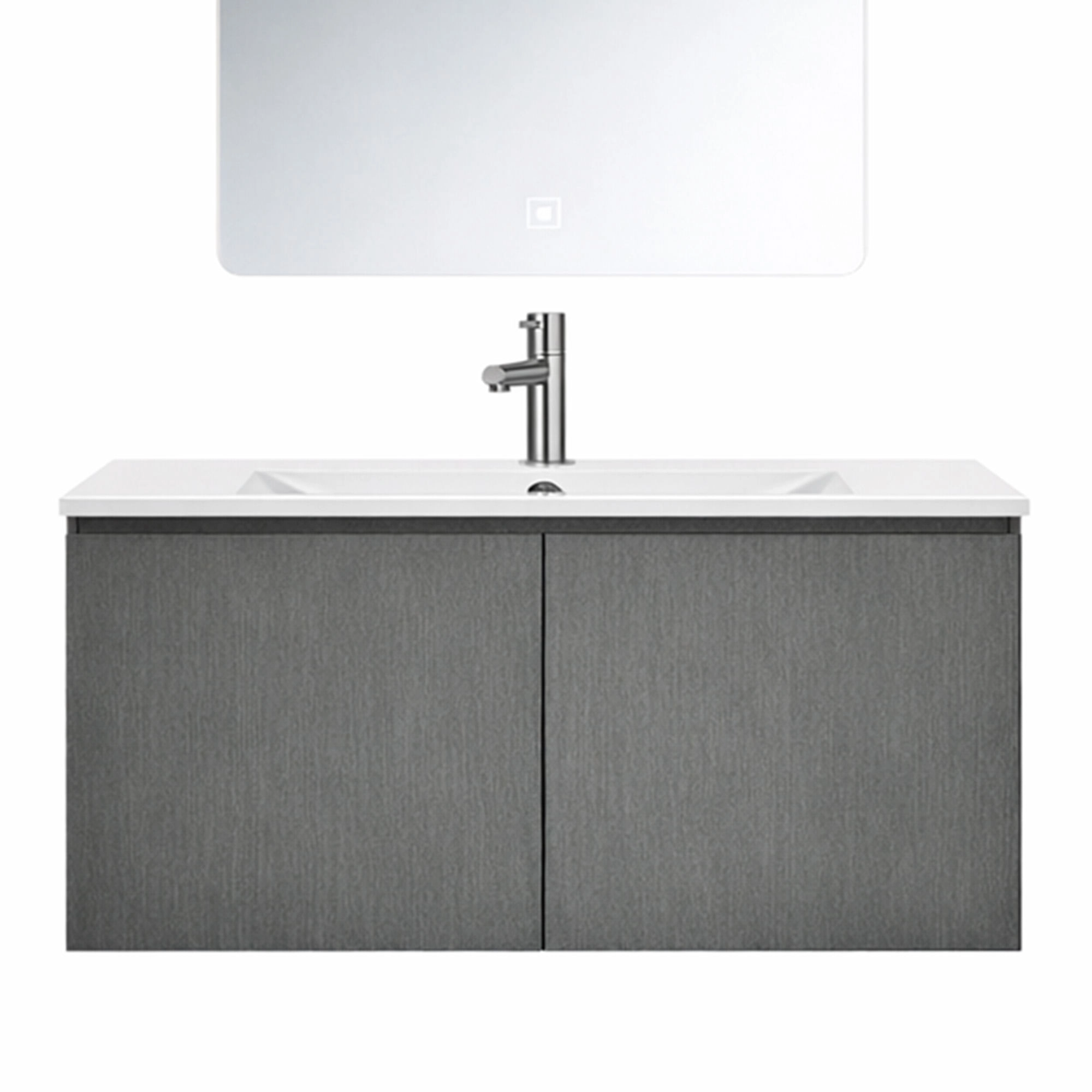 Mueble de Baño Nepal con Lavamanos 900x470x495 mm 2 Puertas Dark Grey