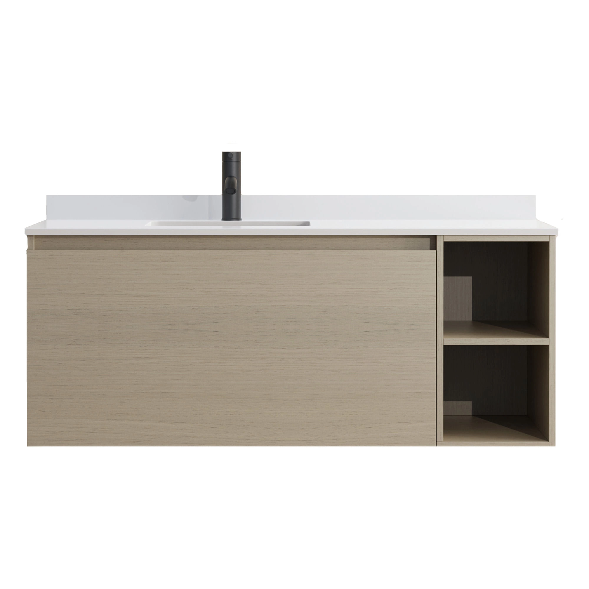 Mueble de Baño Princess con Lavamanos 800x470x500 mm 1 Cajón y Repisa Light Ash