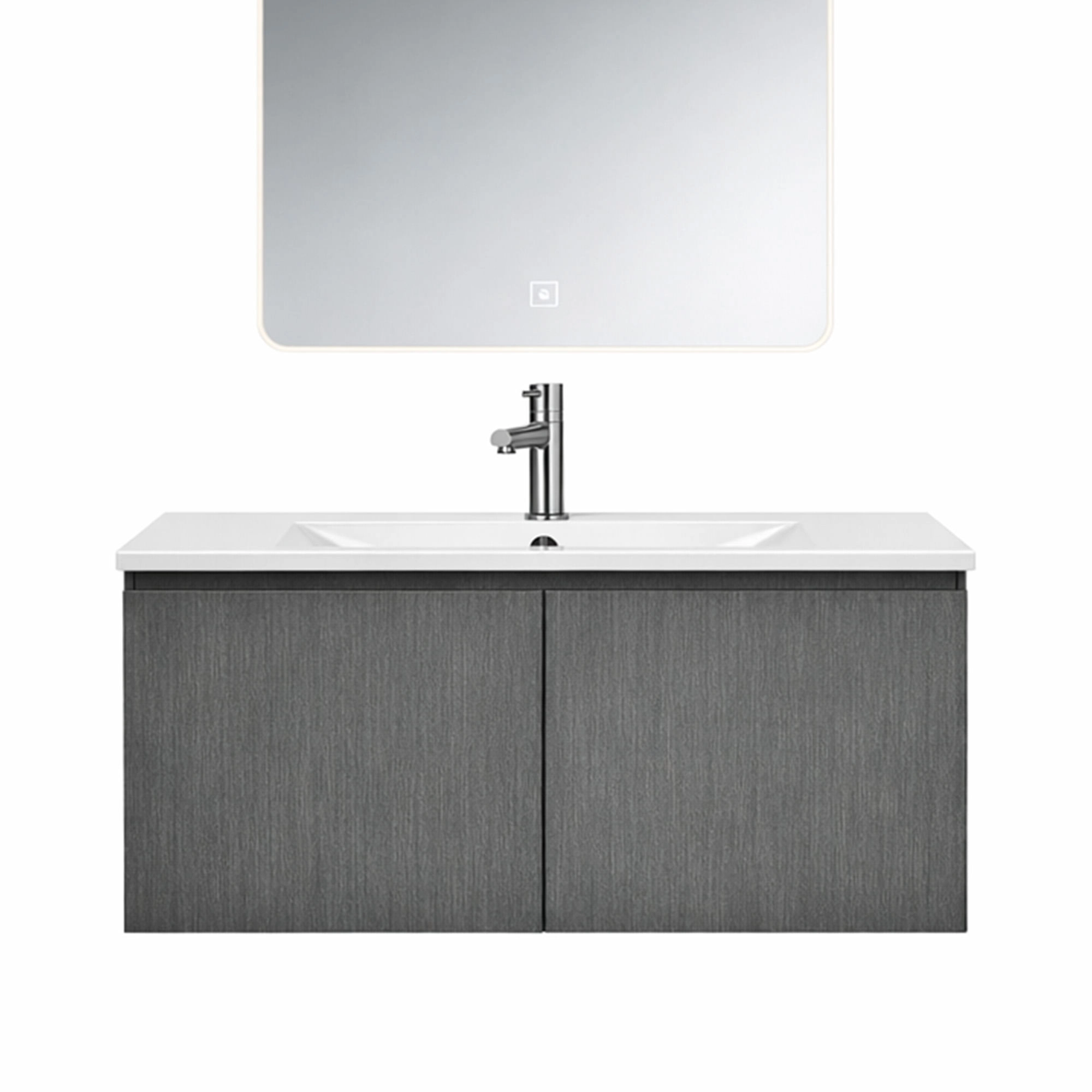 Mueble de Baño Nepal con Lavamanos 800x465x500 mm 2 Puertas Dark Grey