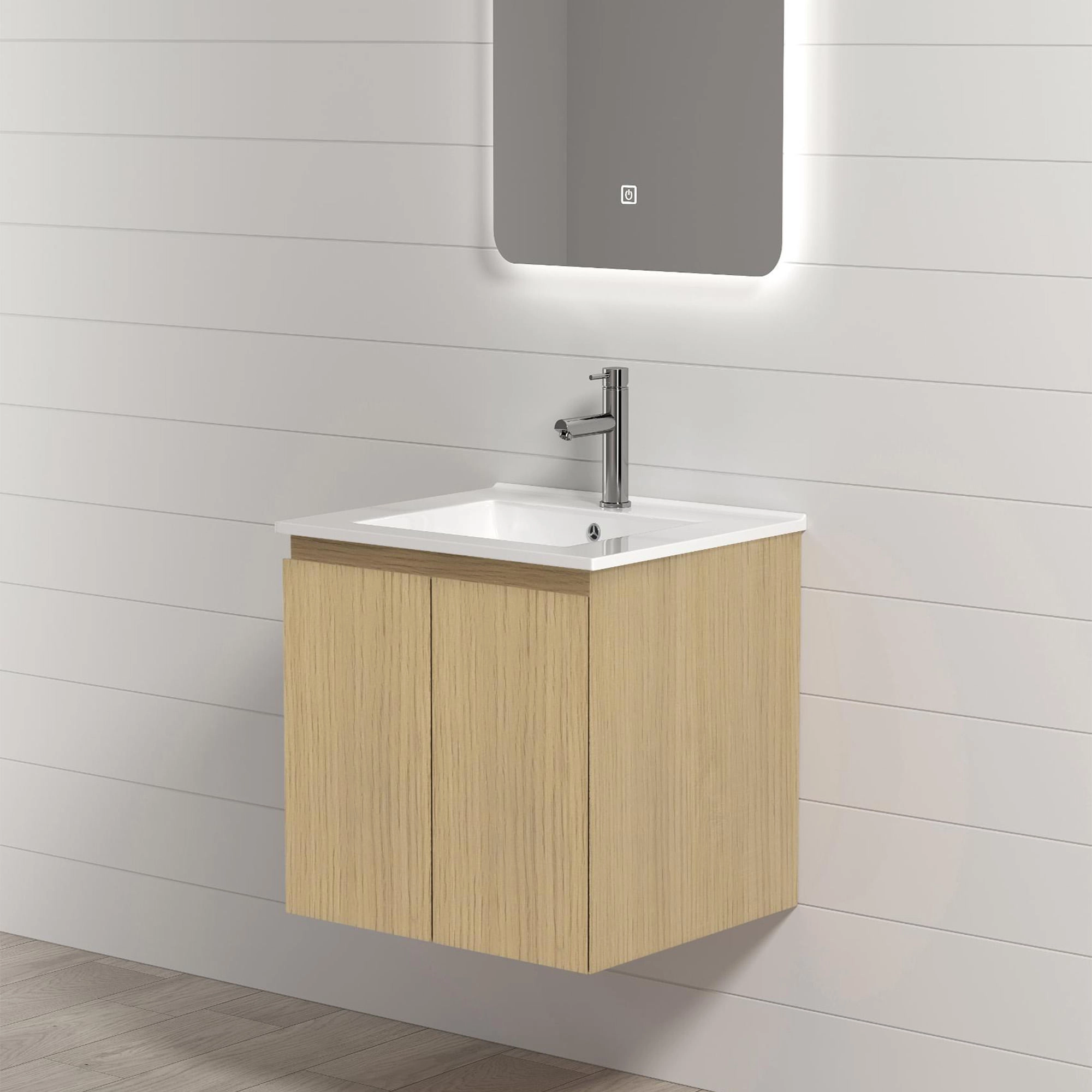 Mueble de Baño Nepal-N con Lavamanos 505x400x500 mm Roble 2 Puertas