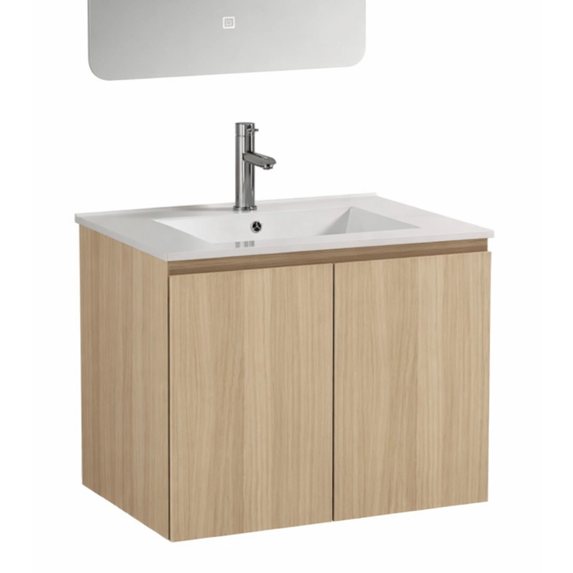 Mueble de Baño Nepal con Lavamanos 800x470x495 mm 2 Puertas Light Oak