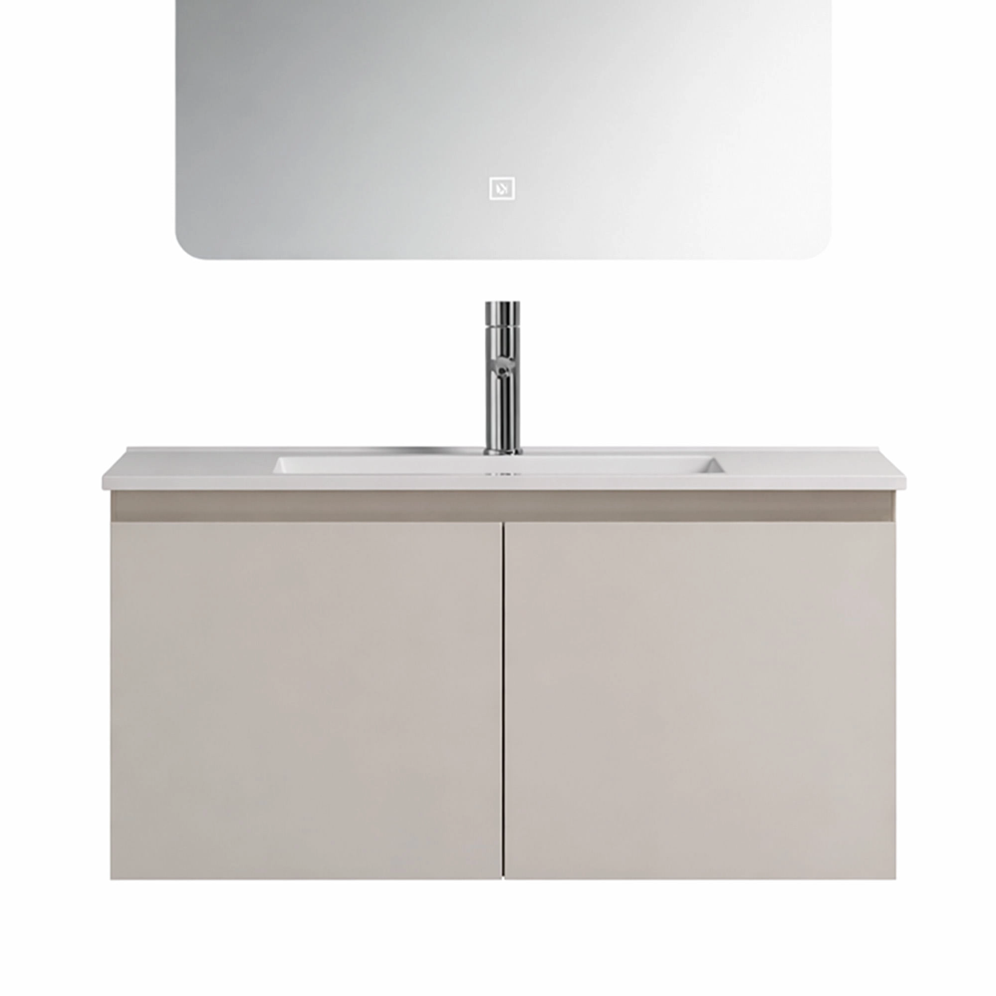 Mueble de Baño Nepal con Lavamanos 900x470x495 mm 2 Puertas Beige