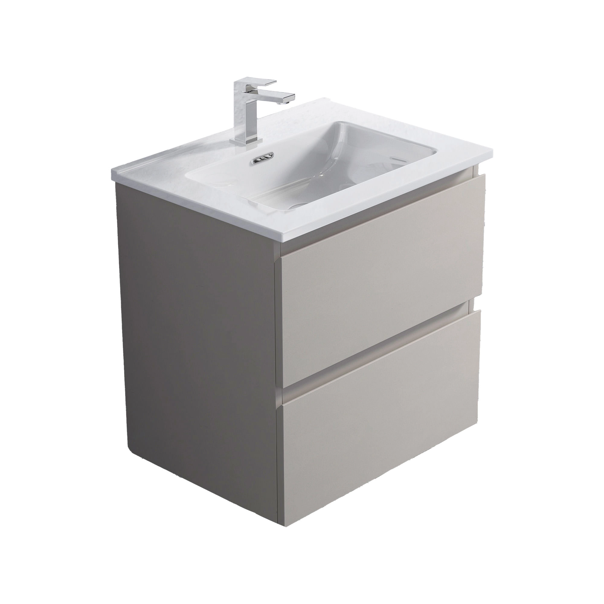 Mueble de Baño Albany con Lavamanos 600x450x600 mm 2 Cajones Vison