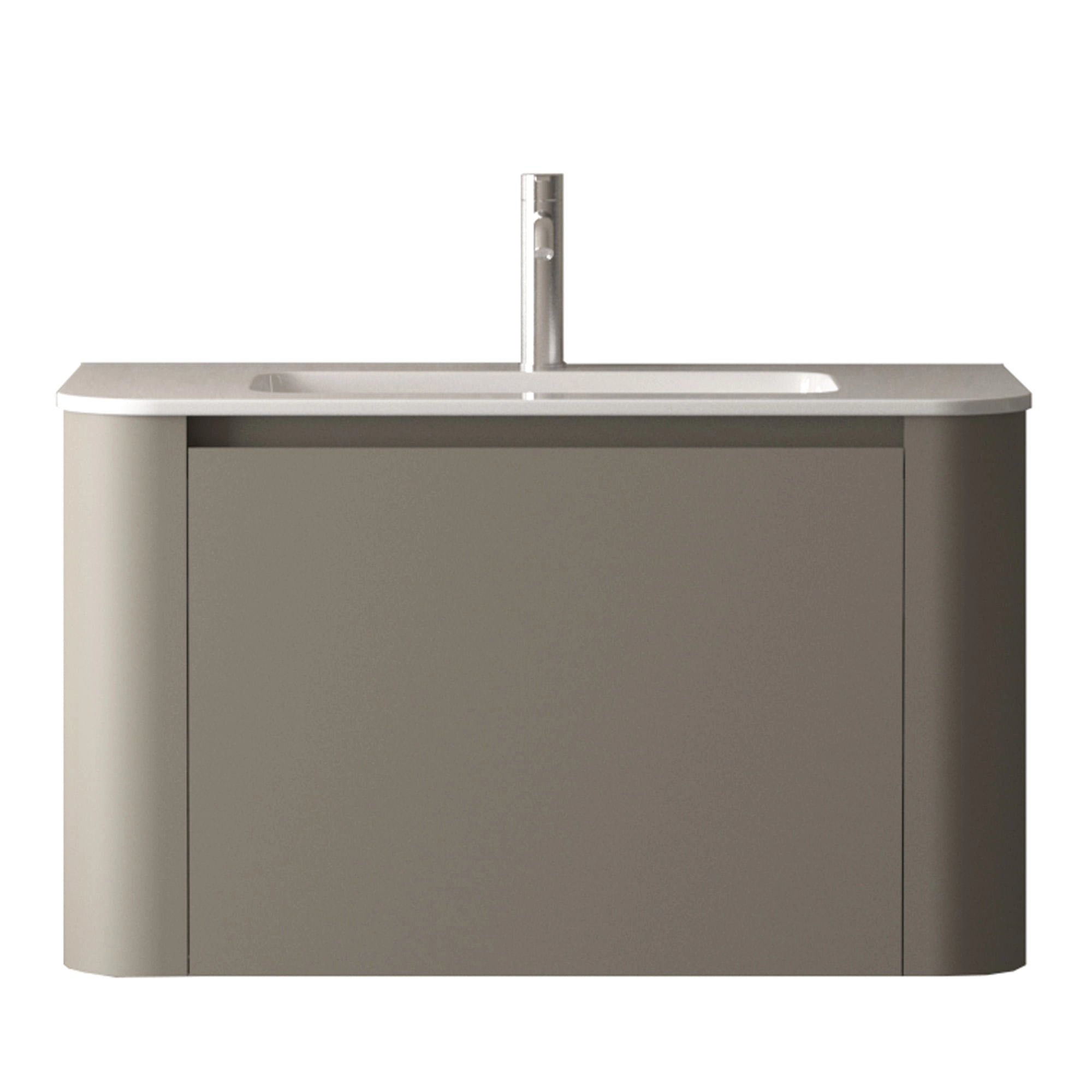 Mueble de Baño Manhattan con Lavamanos 900x520x465 mm 2 Cajones Café Claro