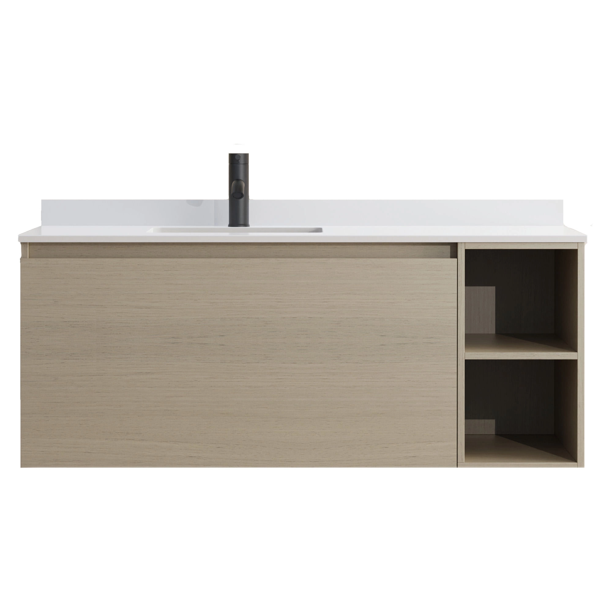 Mueble de Baño Princess con Lavamanos 1200x470x500 mm 1 Cajón y Repisa Light Ash