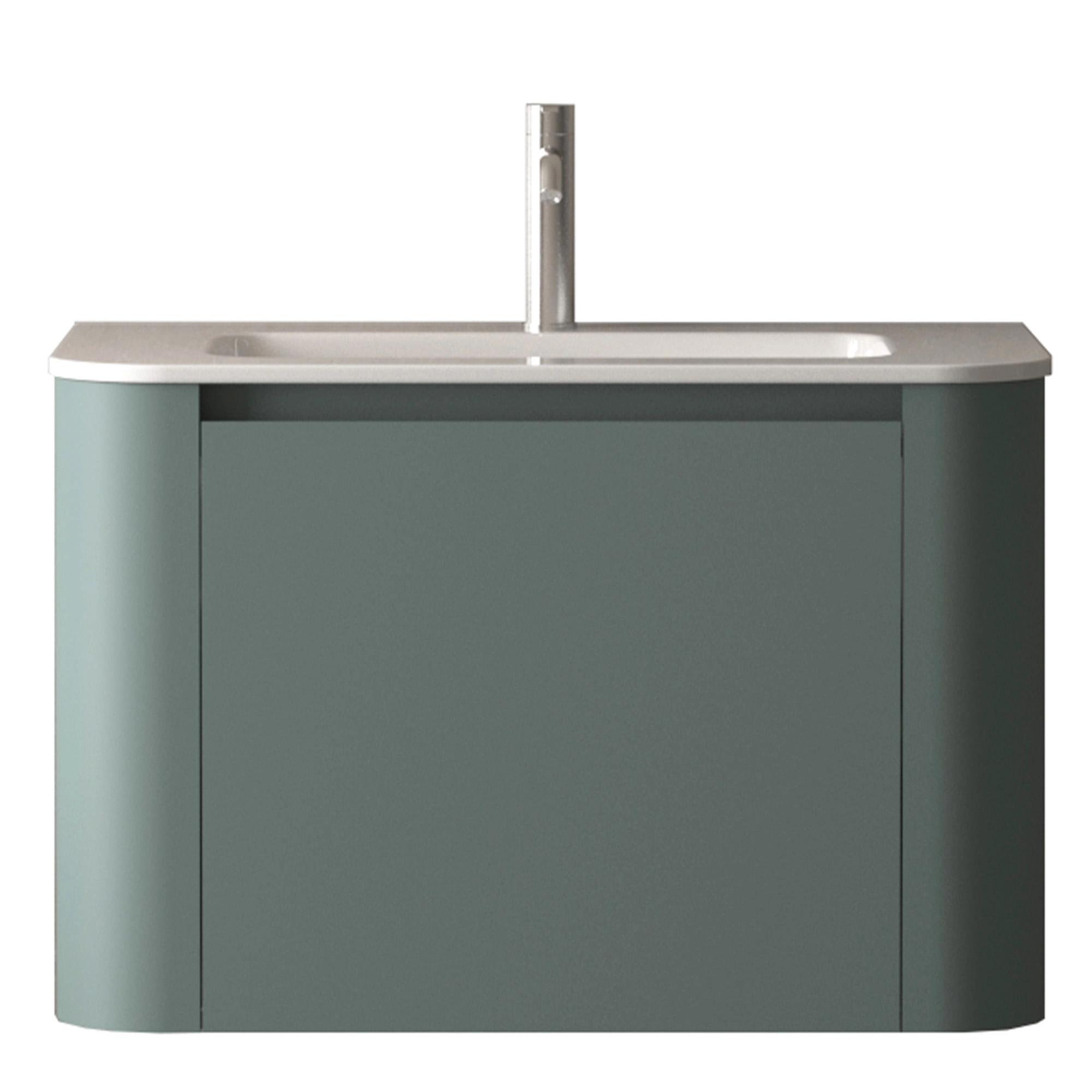 Mueble de Baño Manhattan con Lavamanos 800x368x465 mm Dos Cajones Verde