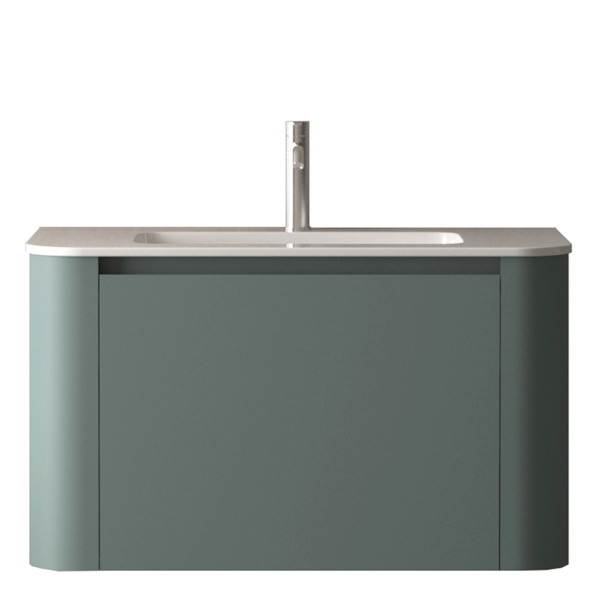 Mueble de Baño Manhattan con Lavamanos 900x520x465 mm Dos Cajones Verde