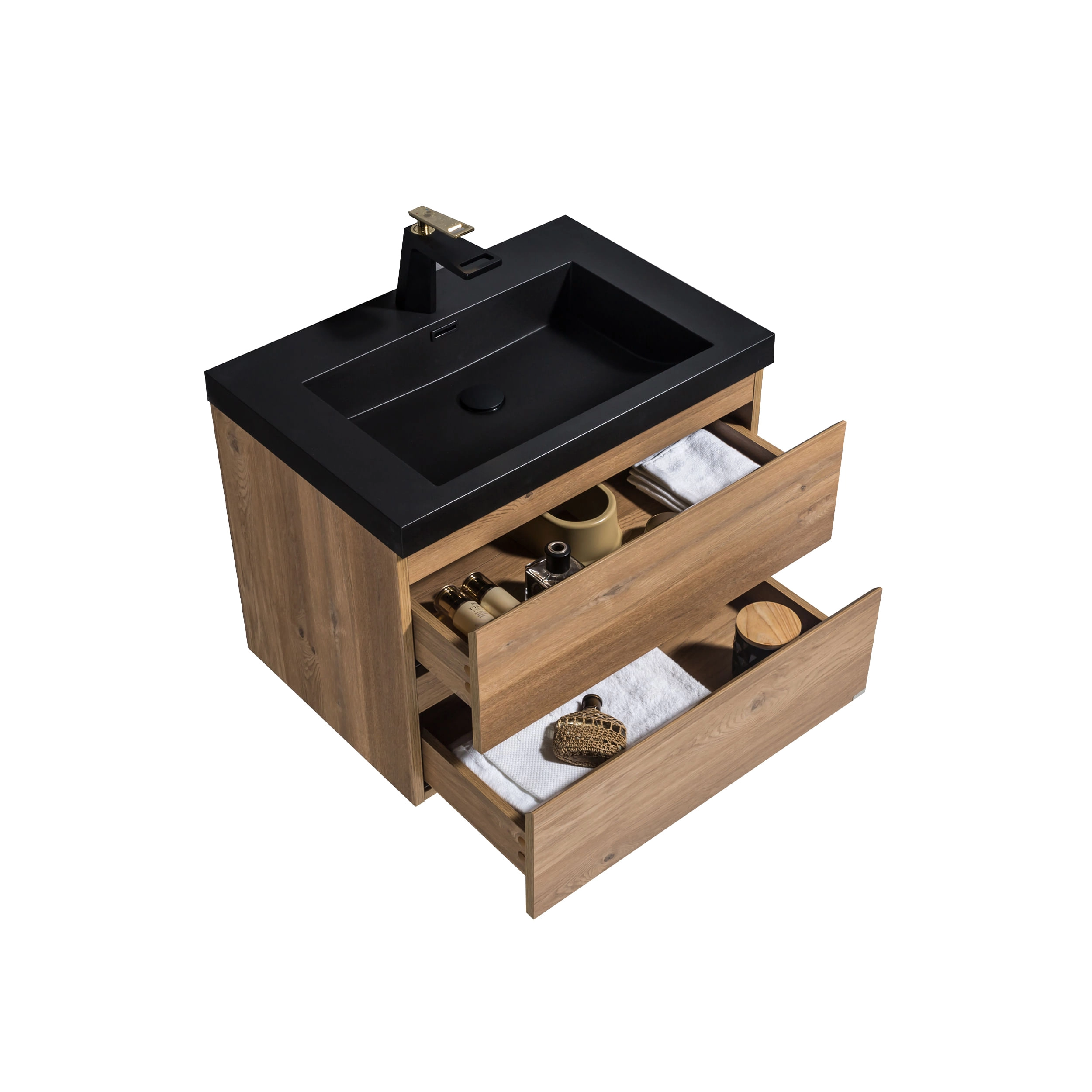 Mueble de Baño City con Lavamanos 700x550x480 mm Nutwood