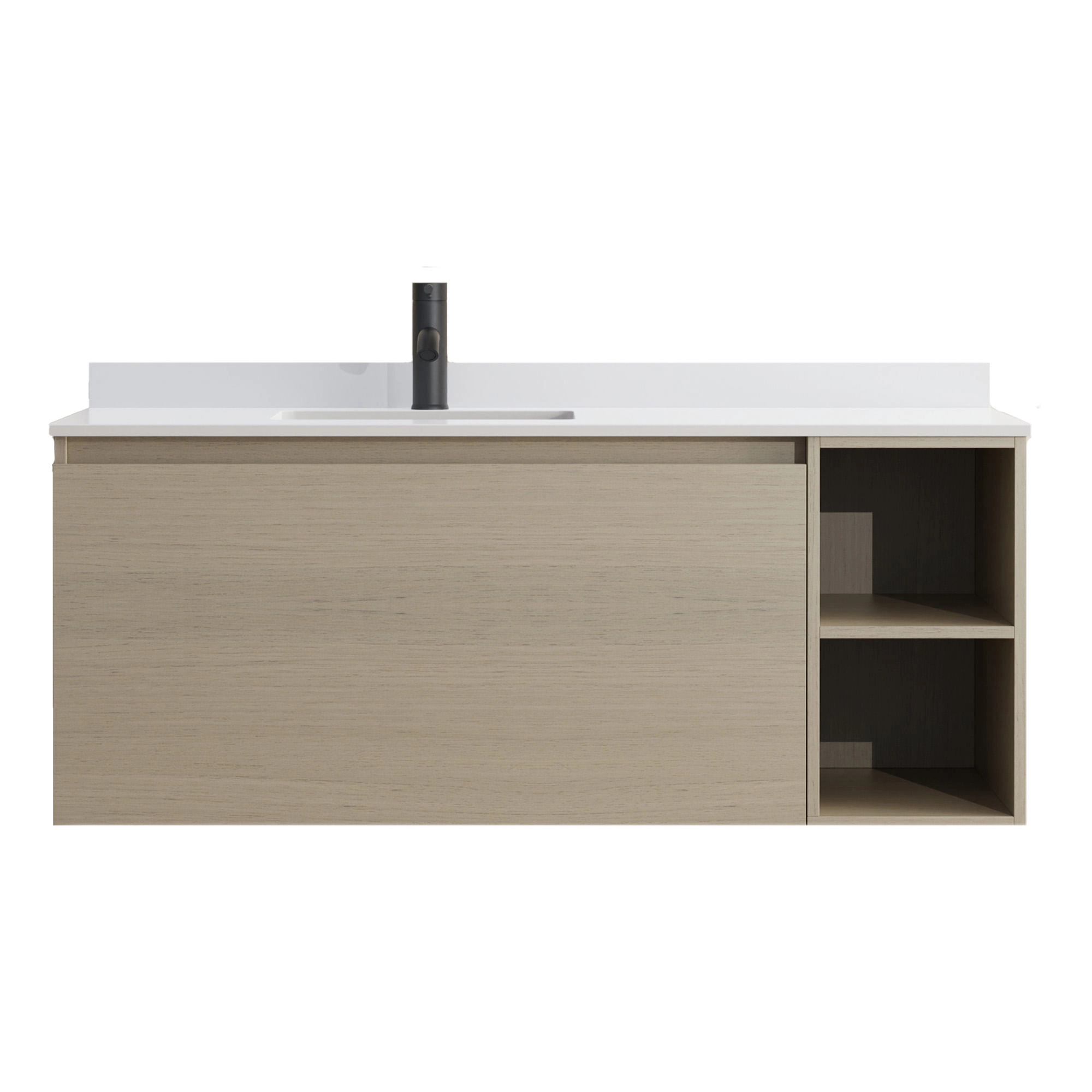 Mueble de Baño Princess con Lavamanos 1000x470x500 mm 1 Cajón y Repisa Light Ash