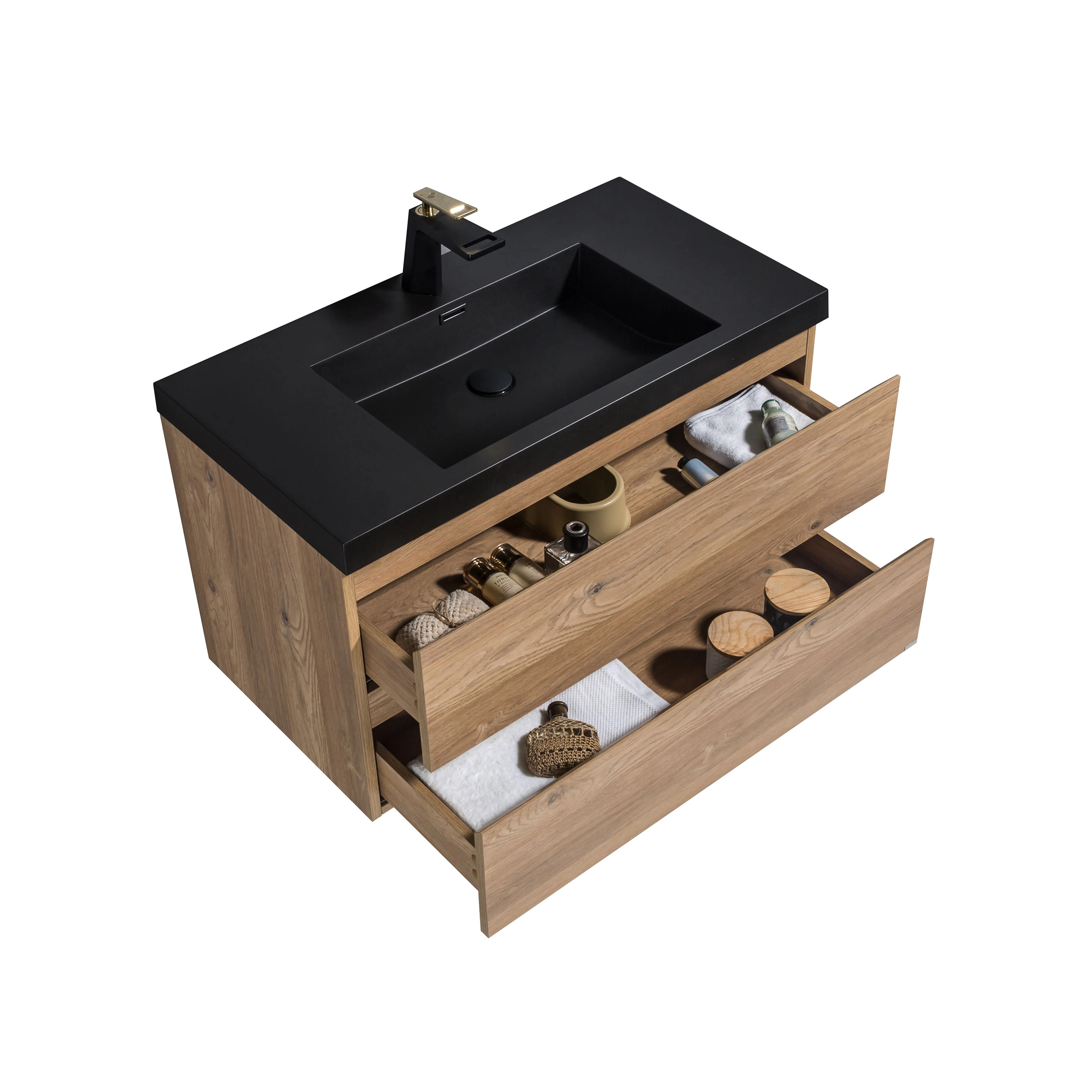 Mueble de Baño City con Lavamanos 900x550x480 mm Nutwood