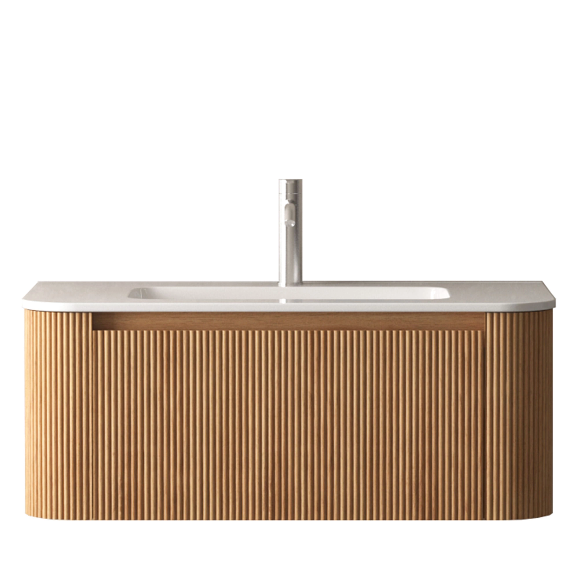 Mueble de Baño Madison con Lavamanos 900x368x465 mm 1 Cajón Light Wood