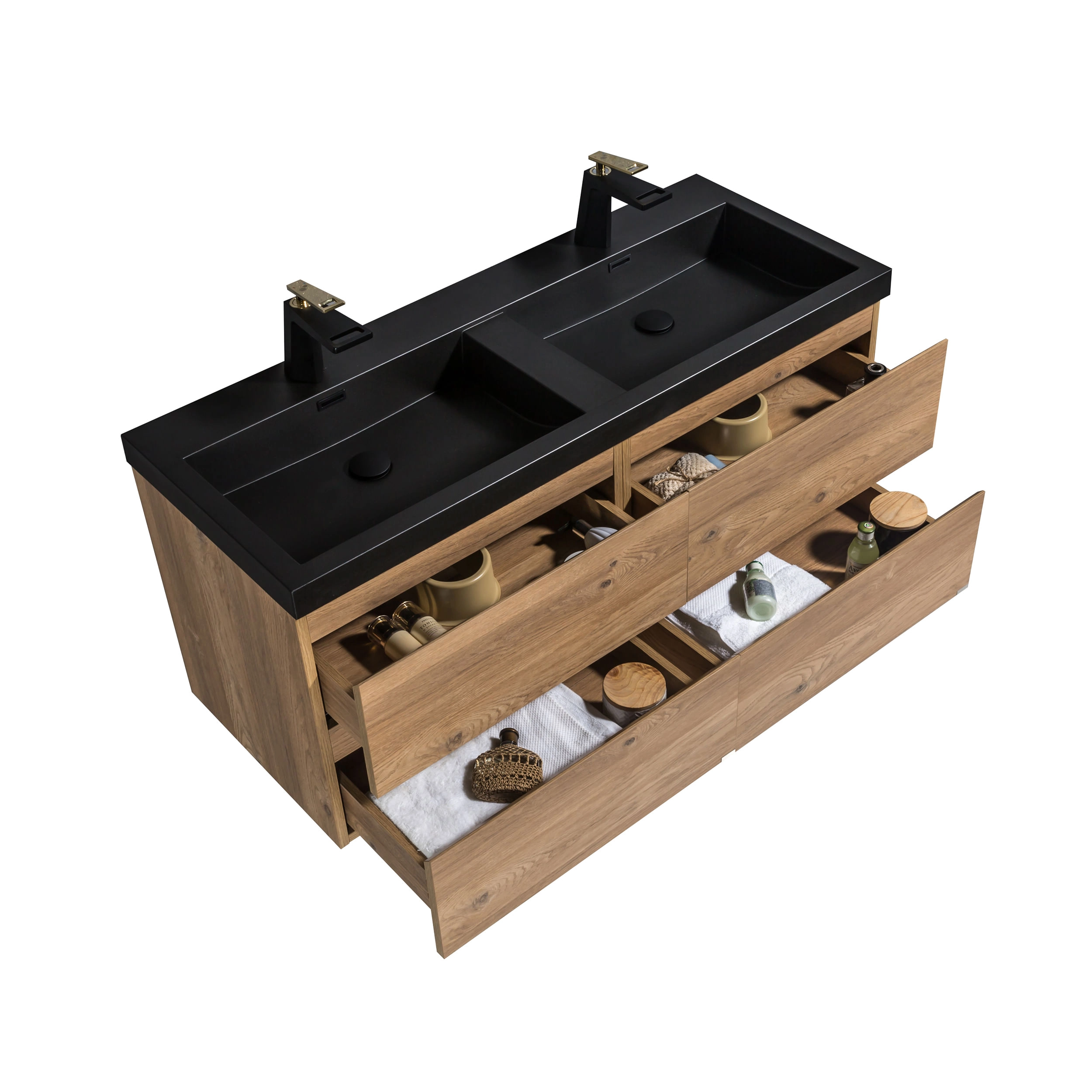 Mueble de Baño City con Lavamanos 1200x500x520 mm Nutwood