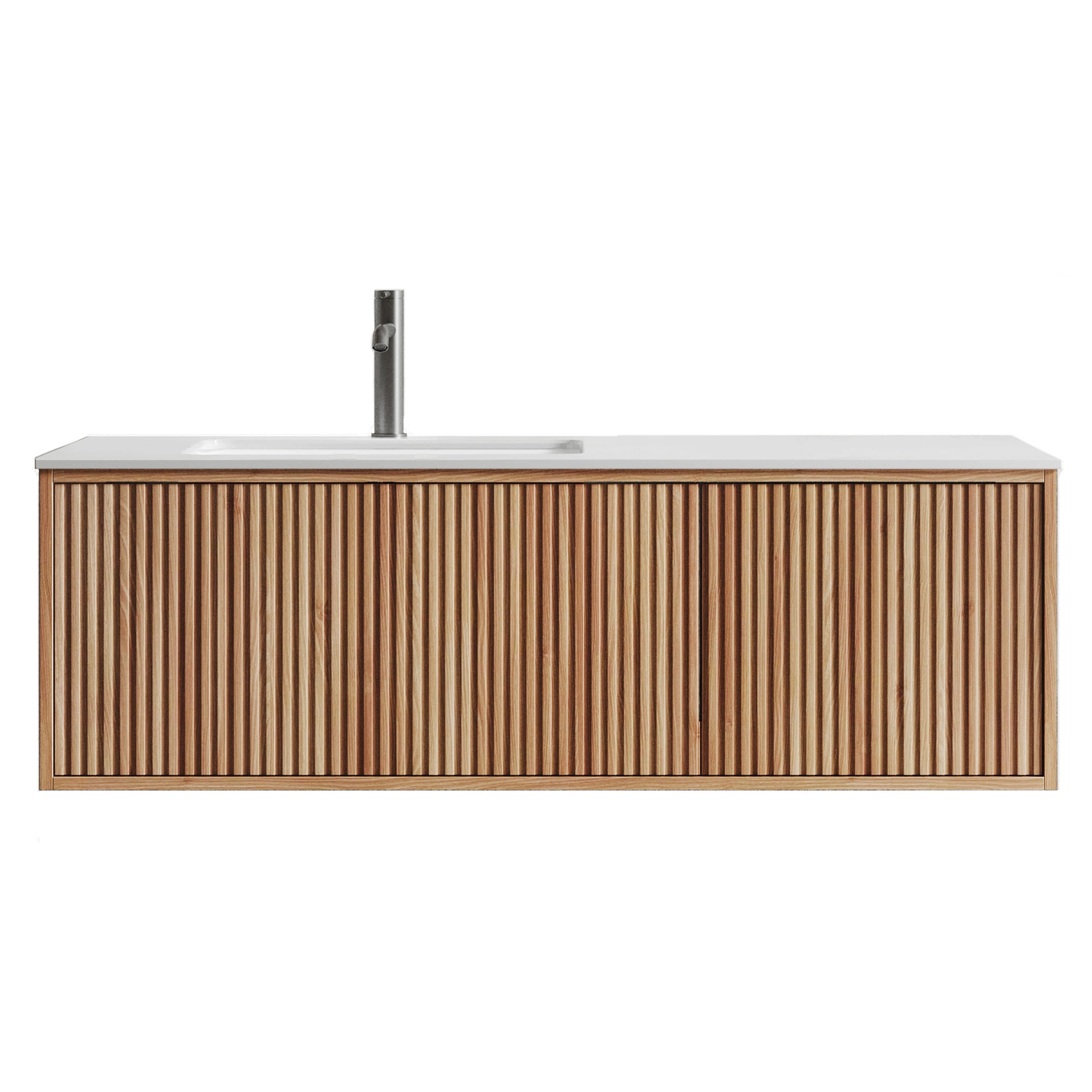 Mueble de Baño Hudson con Lavamanos 1200x392x530 mm 1 Cajón y Puerta Natural Ash
