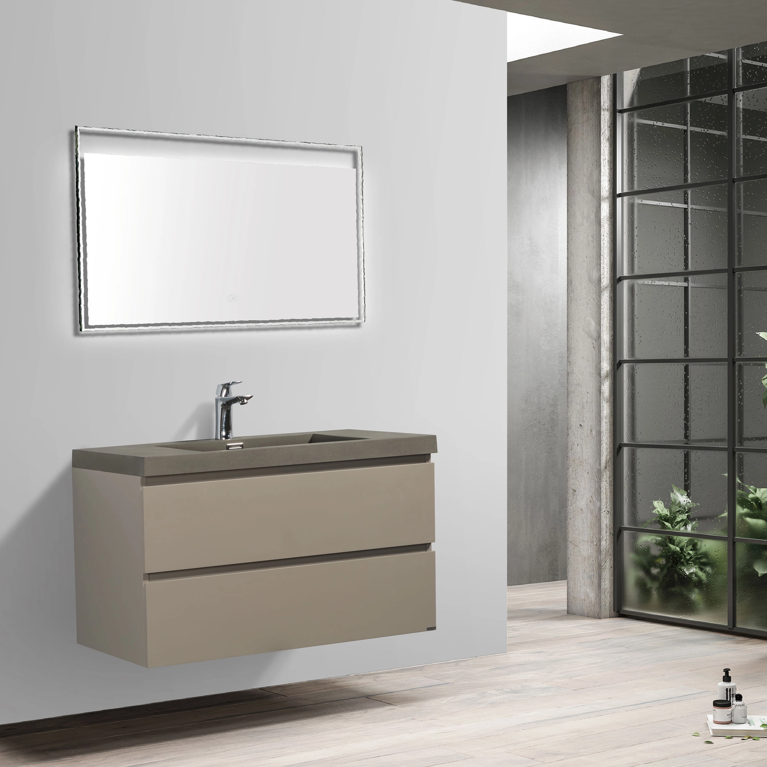 Mueble de Baño City con Lavamanos 900x550x480 mm Thunder Grey Matt