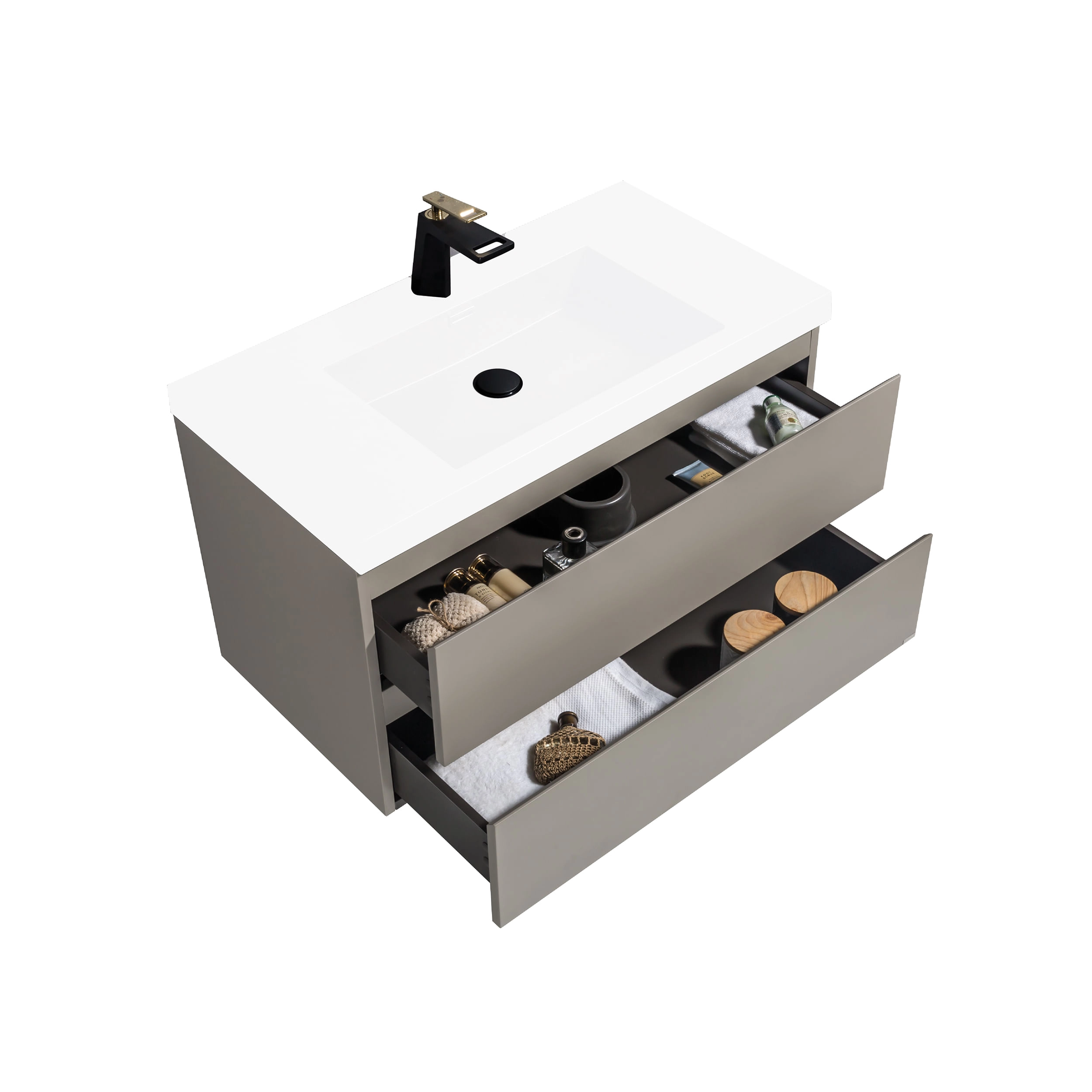 Mueble de Baño City con Lavamanos 900x550x480 mm Thunder Grey Matt