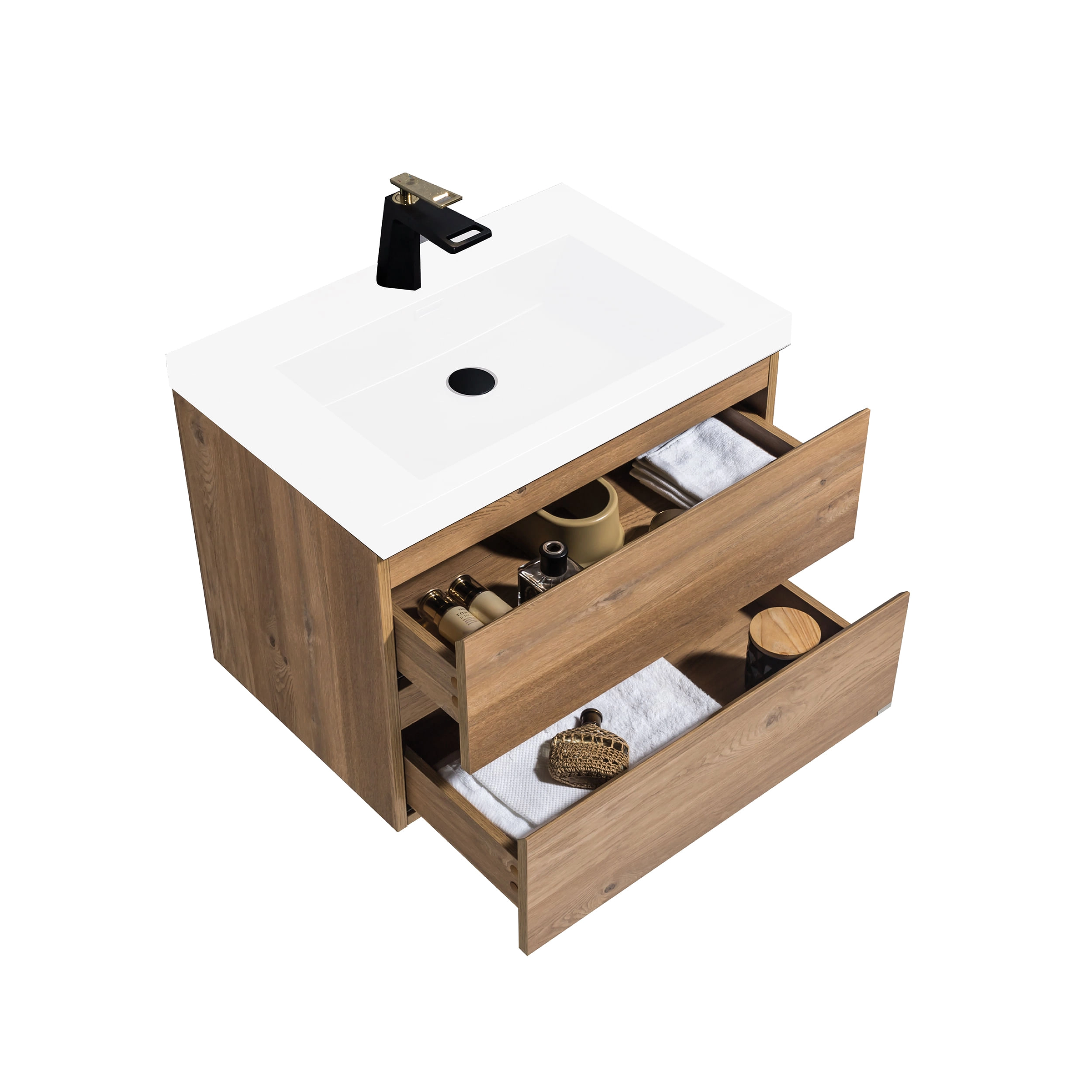 Mueble de Baño City con Lavamanos 700x550x480 mm Nutwood
