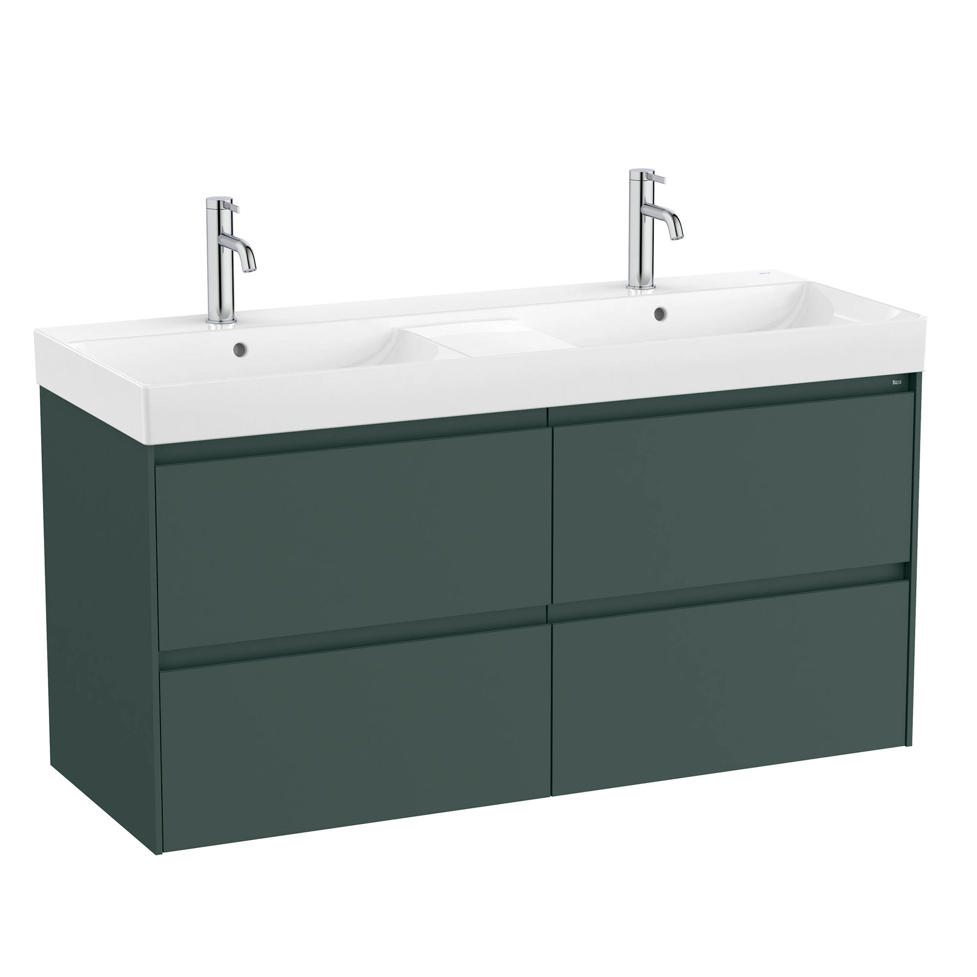 Mueble de Baño Ona con Lavamanos 1200x460x645 mm Verde Cuatro Cajones