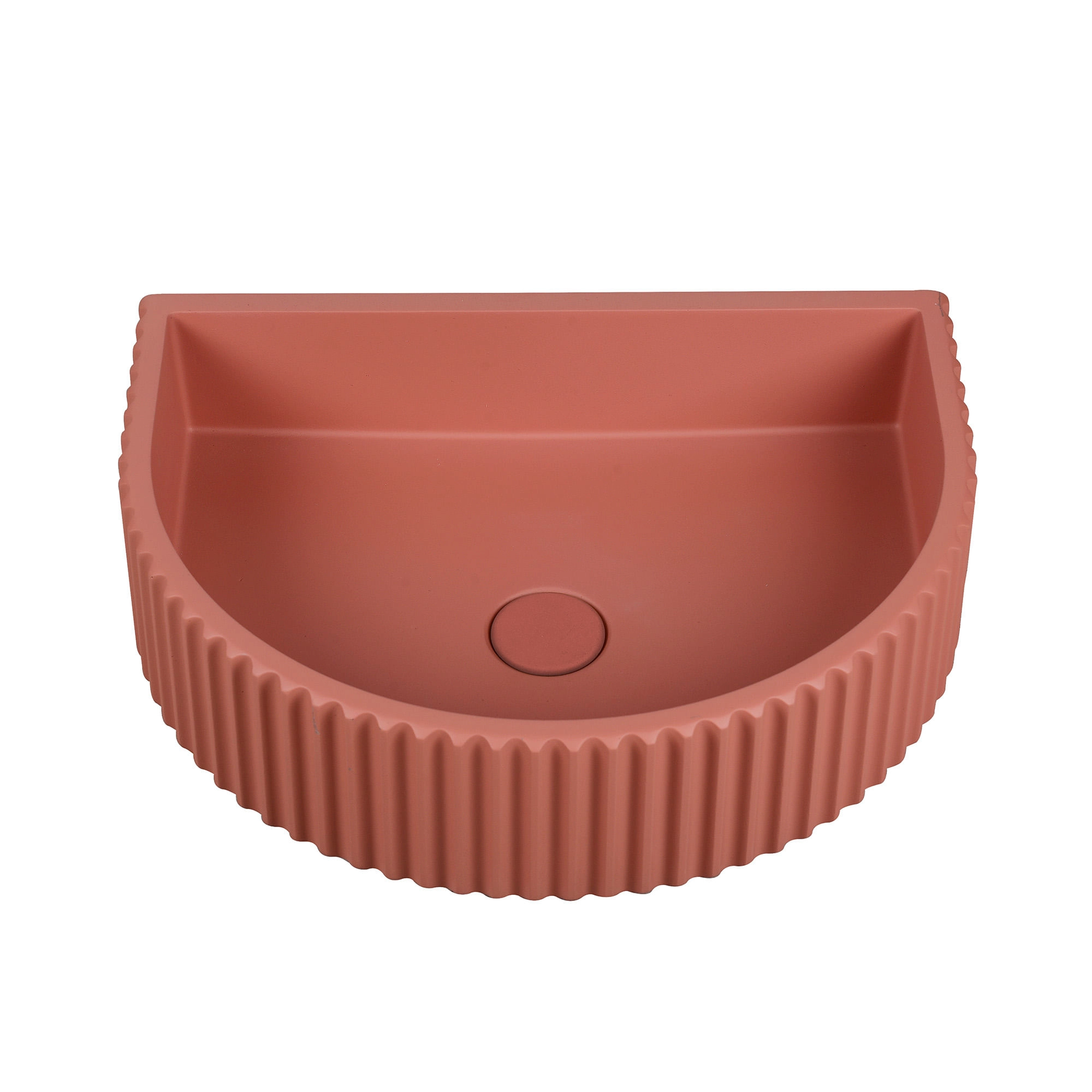 Lavamanos Sobreponer Vessel Semiredondo Terracota 465x360x119mm