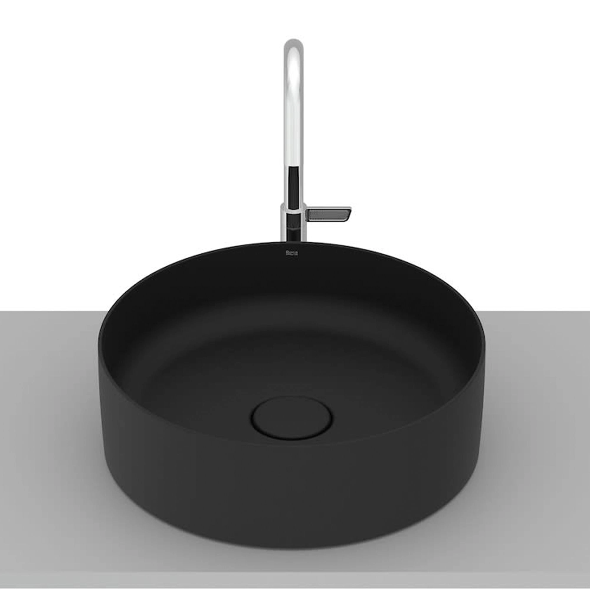 Lavamanos Terra T2 Redondo Negro Mate 390x390x125 mm