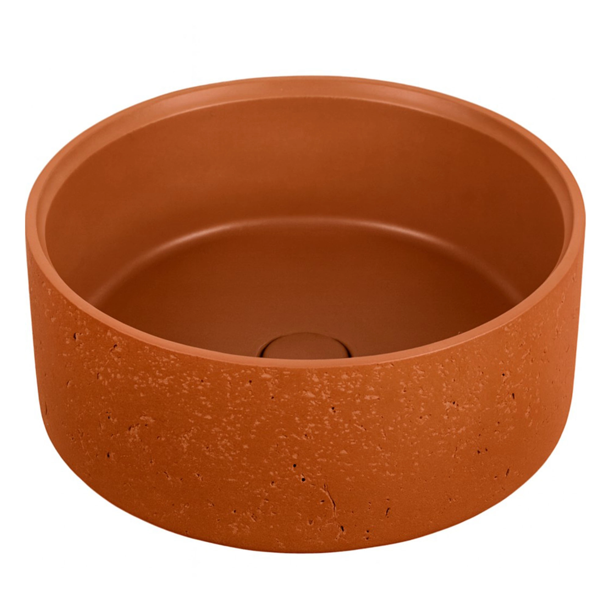 Lavamanos Modena Sobrecubierta Redondo Terracota