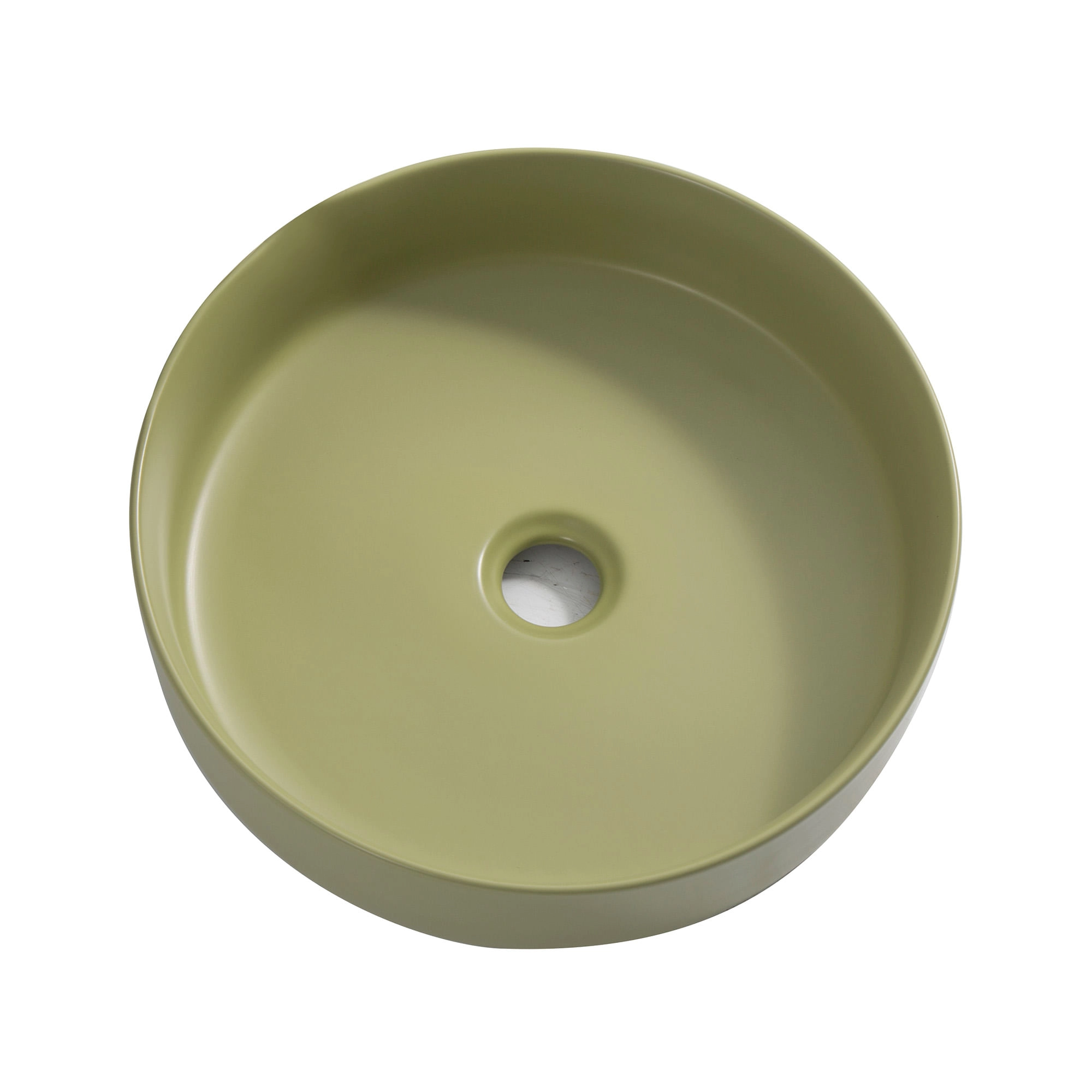 Lavamanos de Sobreponer Dream Olive Redondo sin Rebalse 400x400x120mm