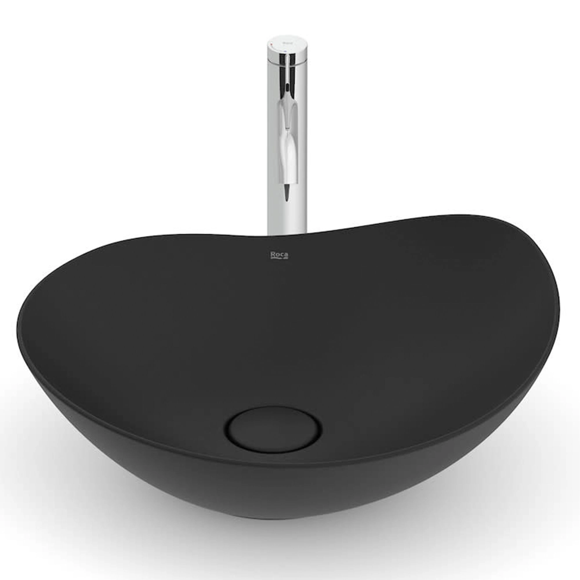 Lavamanos Ohtake Redondo Negro Mate 470x405x145 mm