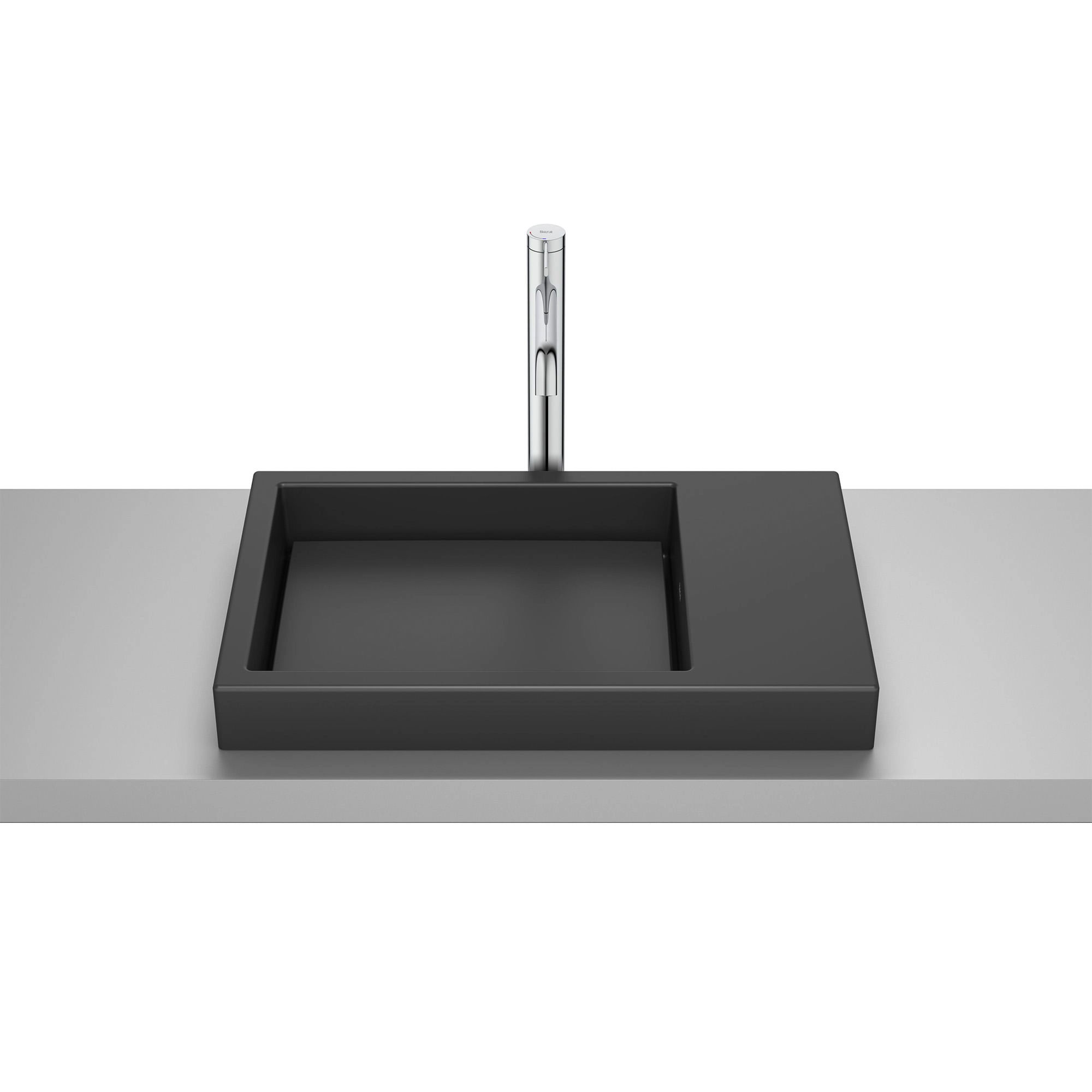 Lavamanos de Sobreponer Horizon Skyline Negro 600x380x70 mm
