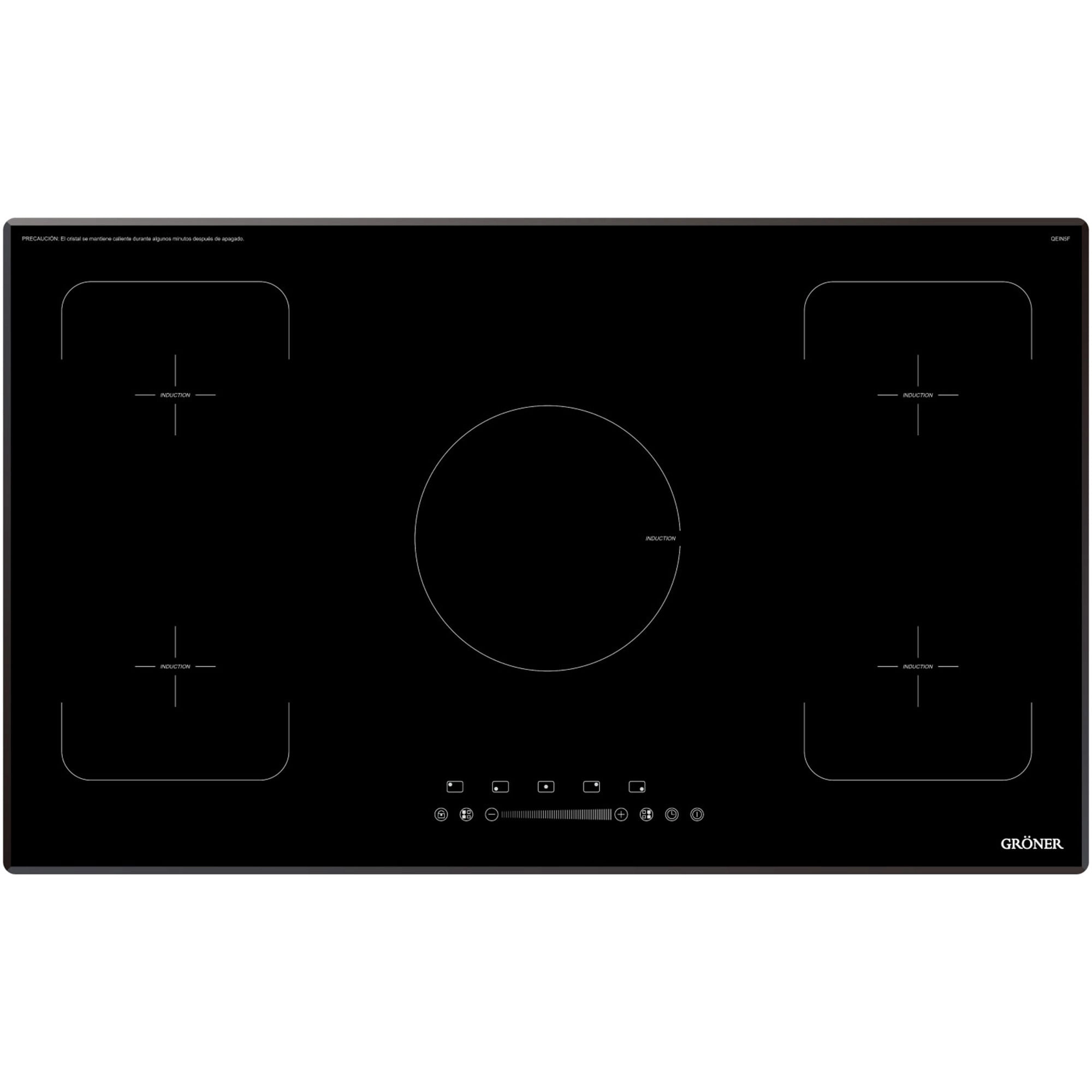 Encimera Induccion 5 Zonas QEIN5F 86x52 cm
