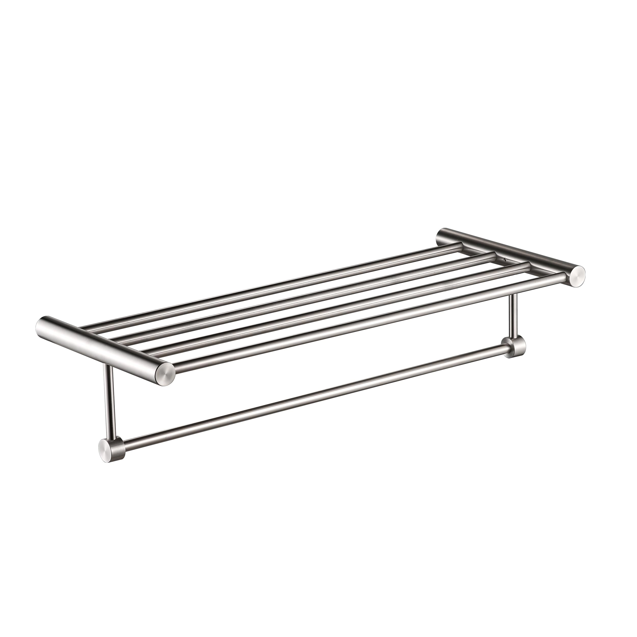 Repisa Home Mural Acero Inoxidable Cromado 60x23.3x13 cm