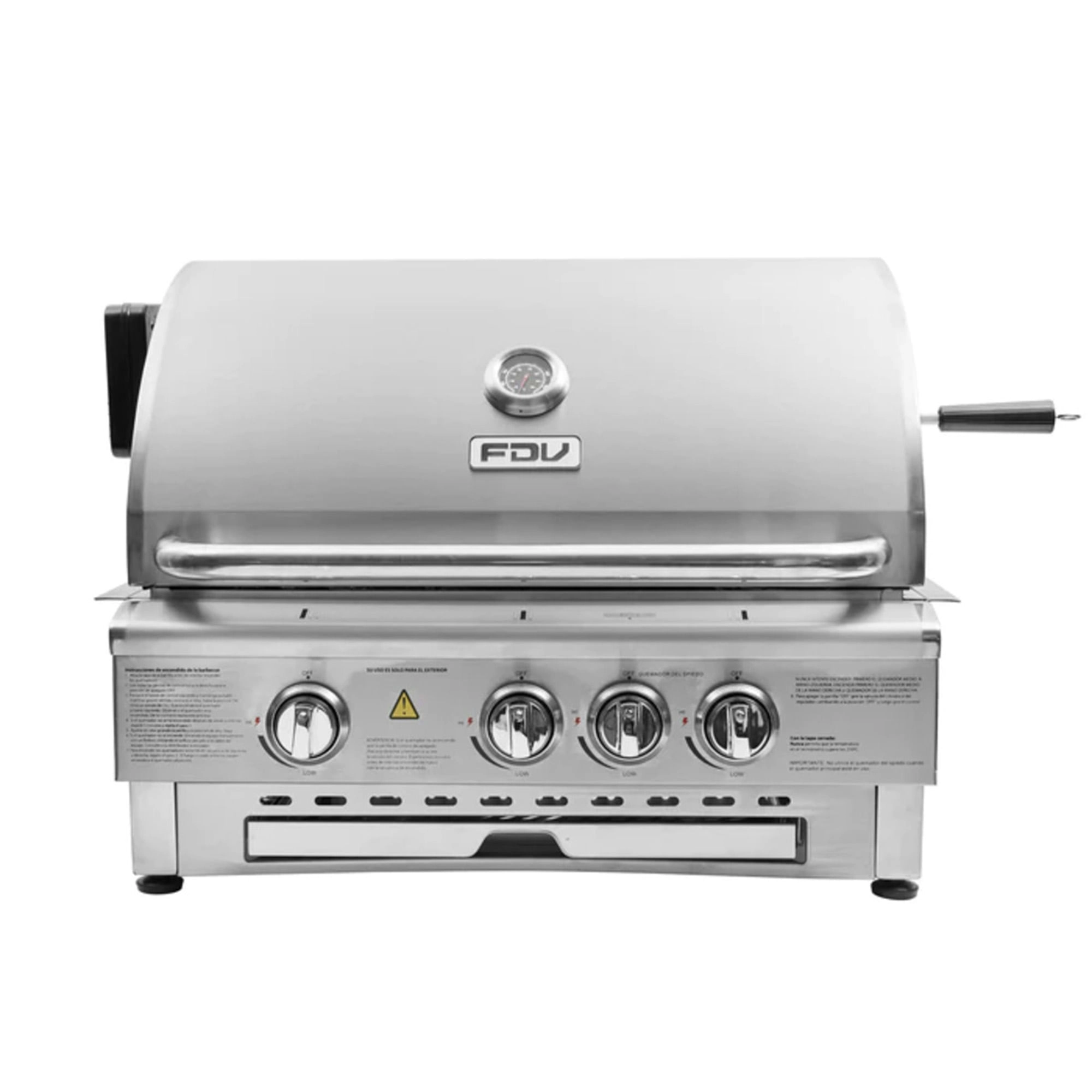 Parrilla A Gas But FDV Deluxe Empotrable 3Q Inoxidable