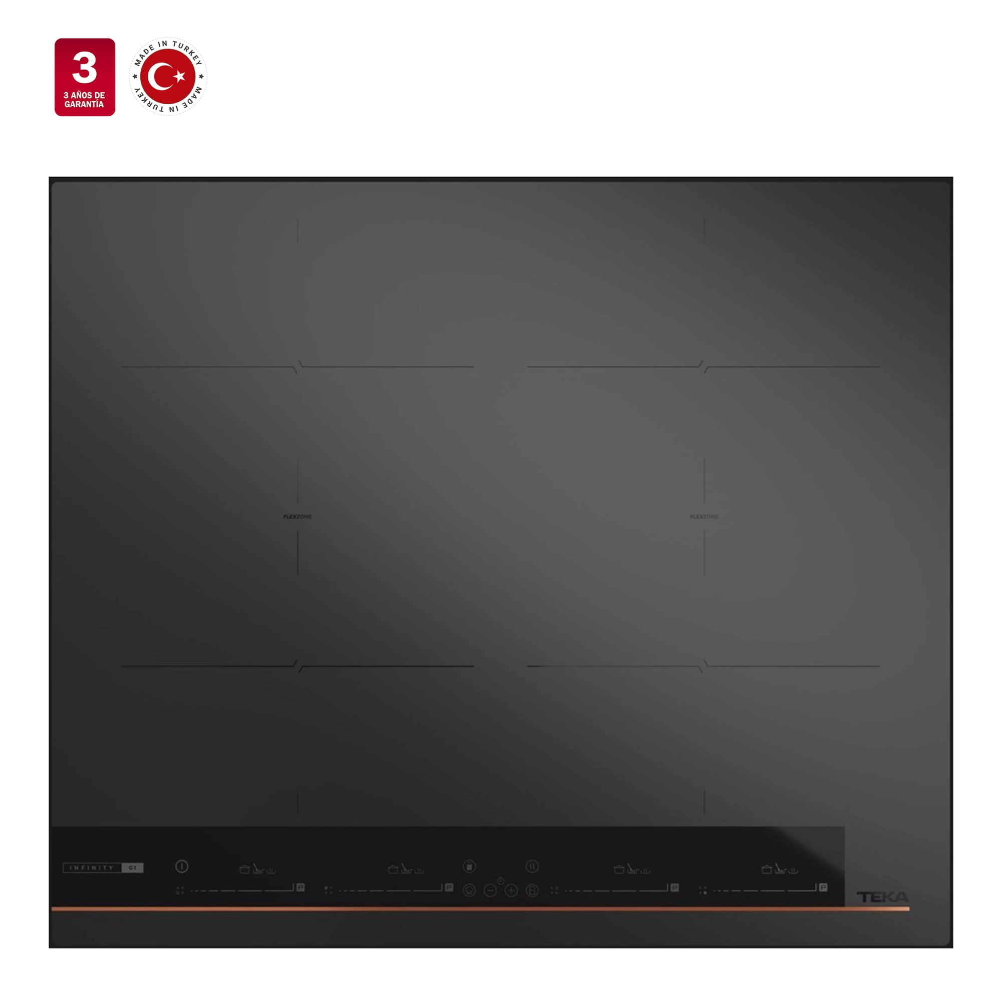 Encimera Inducción Línea Infinity G1 Negro Mate 60cm