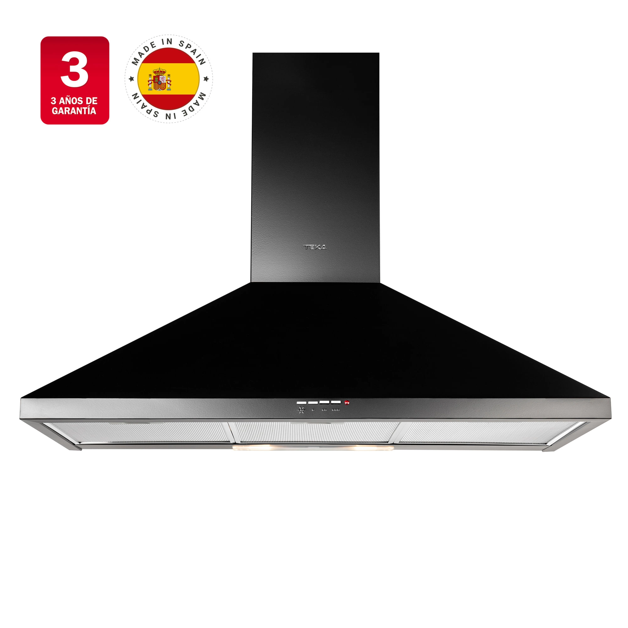 Campana Deco Piramidal DBB 90 Inox Negro