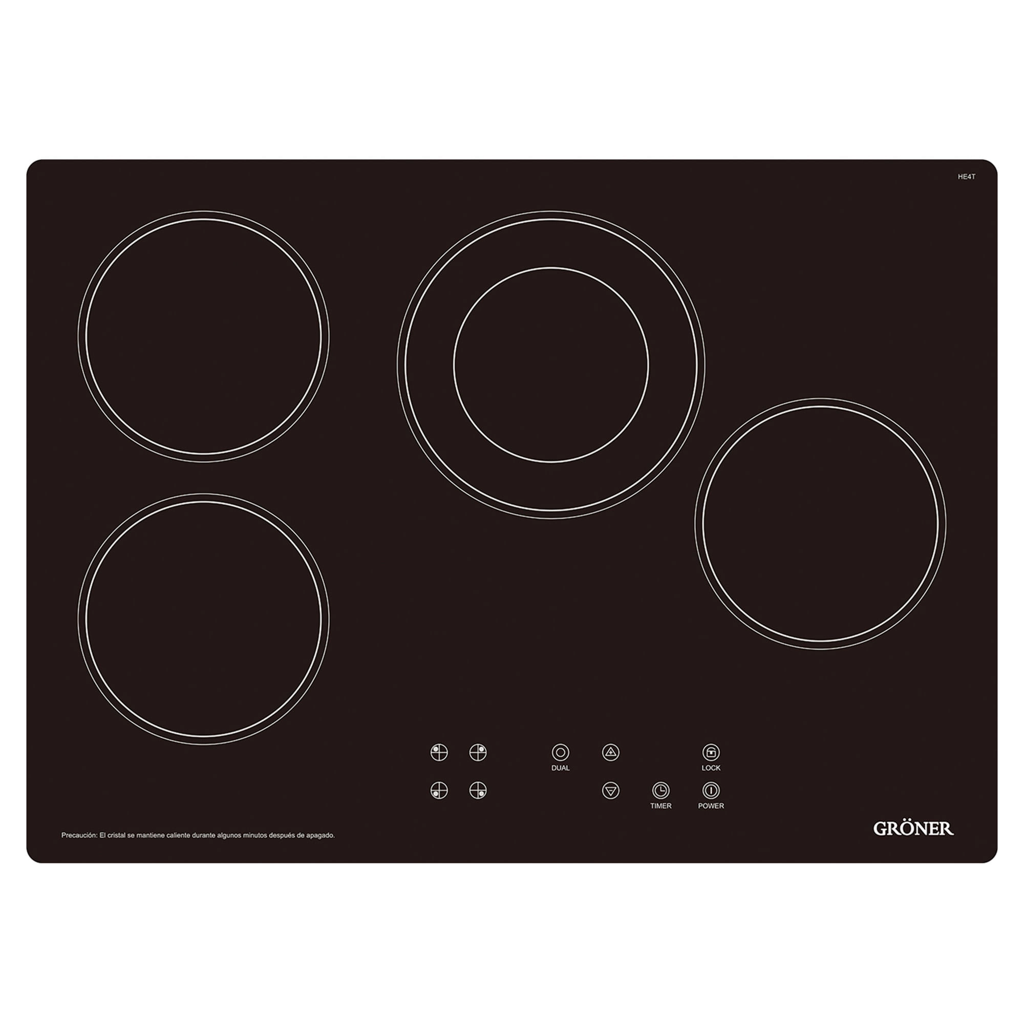 Encimera Vitrocerámica 4 Zonas HE4TB 60x70 cm