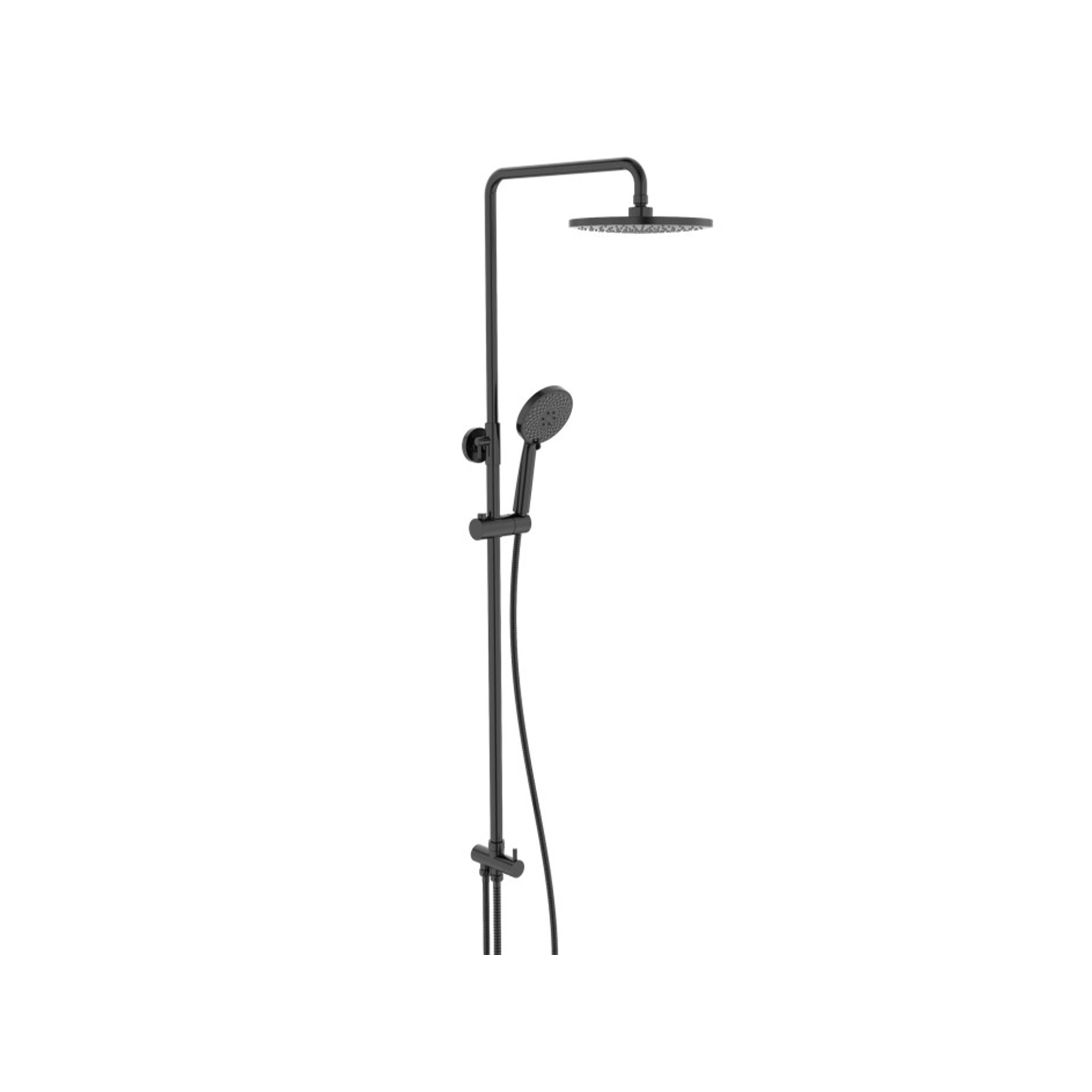 Columna Ducha Basic 23 cm Negro Mate