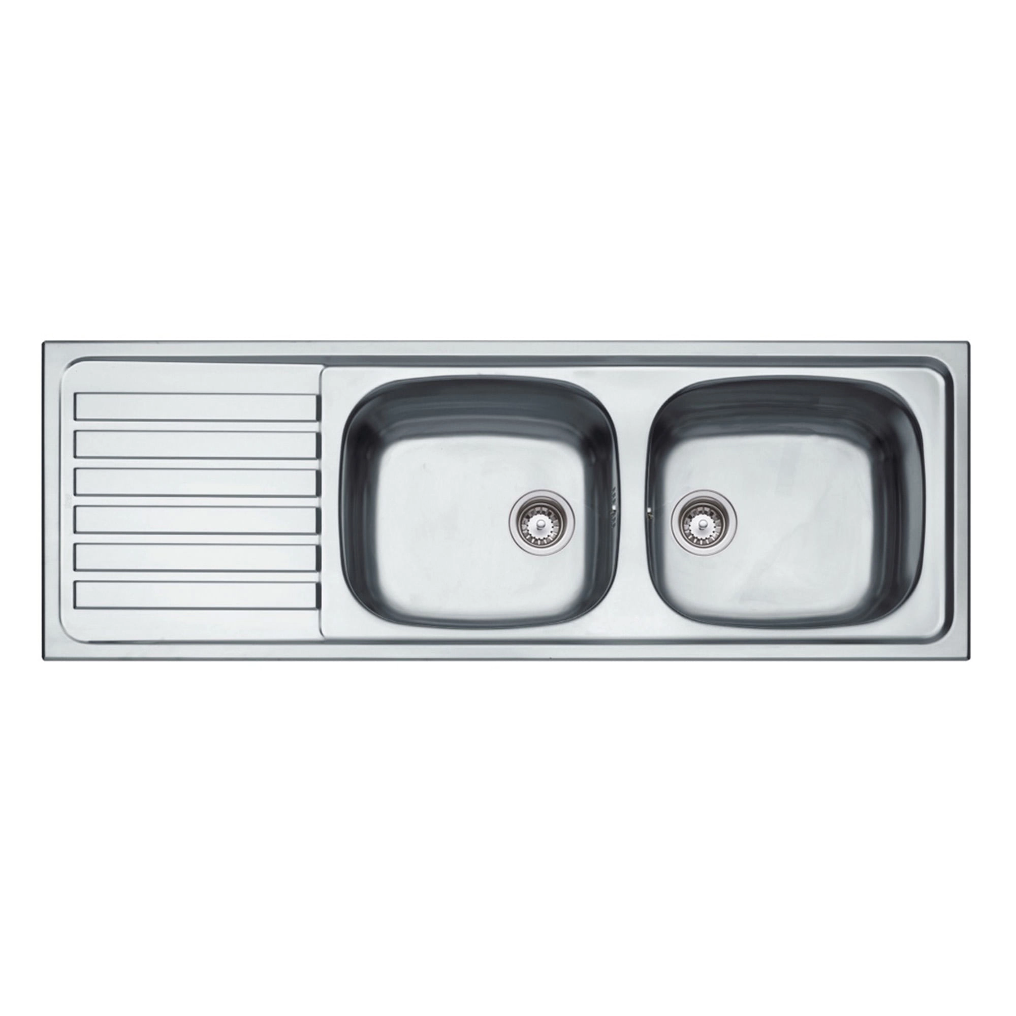 Lavaplatos Teka 2 Cubetas Y Escurridor Acero Inoxidable 304 440x1235x155 mm