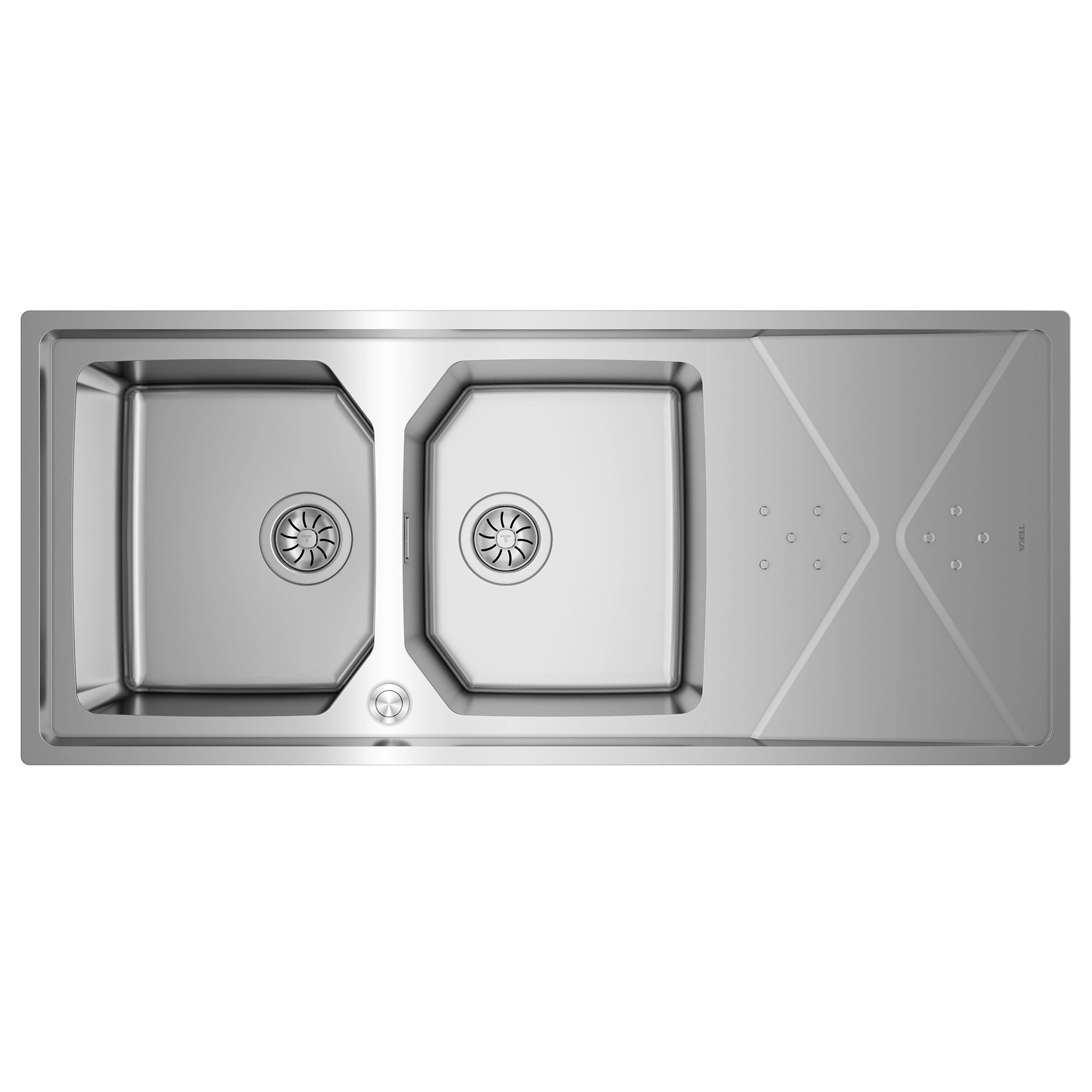 Lavaplatos Brooklyn 1 Cubeta y Escurridor Acero 1164x504x210 mm