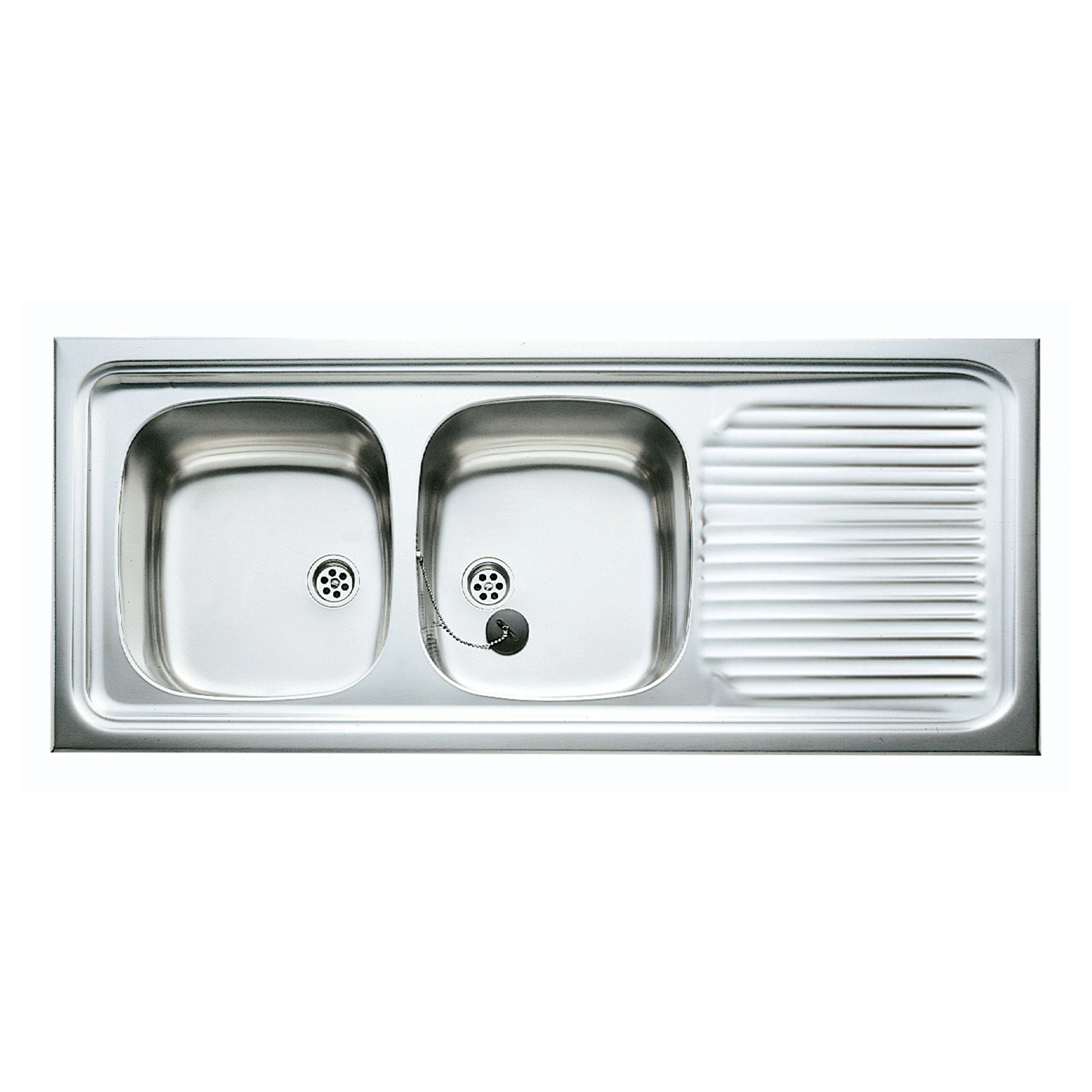 Lavaplatos Teka 2 Cubetas Y Escurridor Acero Inoxidable 304 510x1235x155 mm