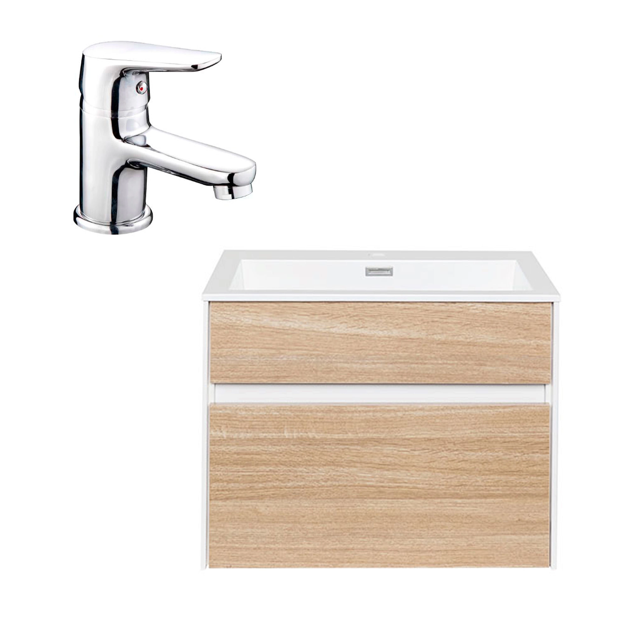 Pack Mueble de Baño Sunset con Lavamanos + Grifería Concept Beige