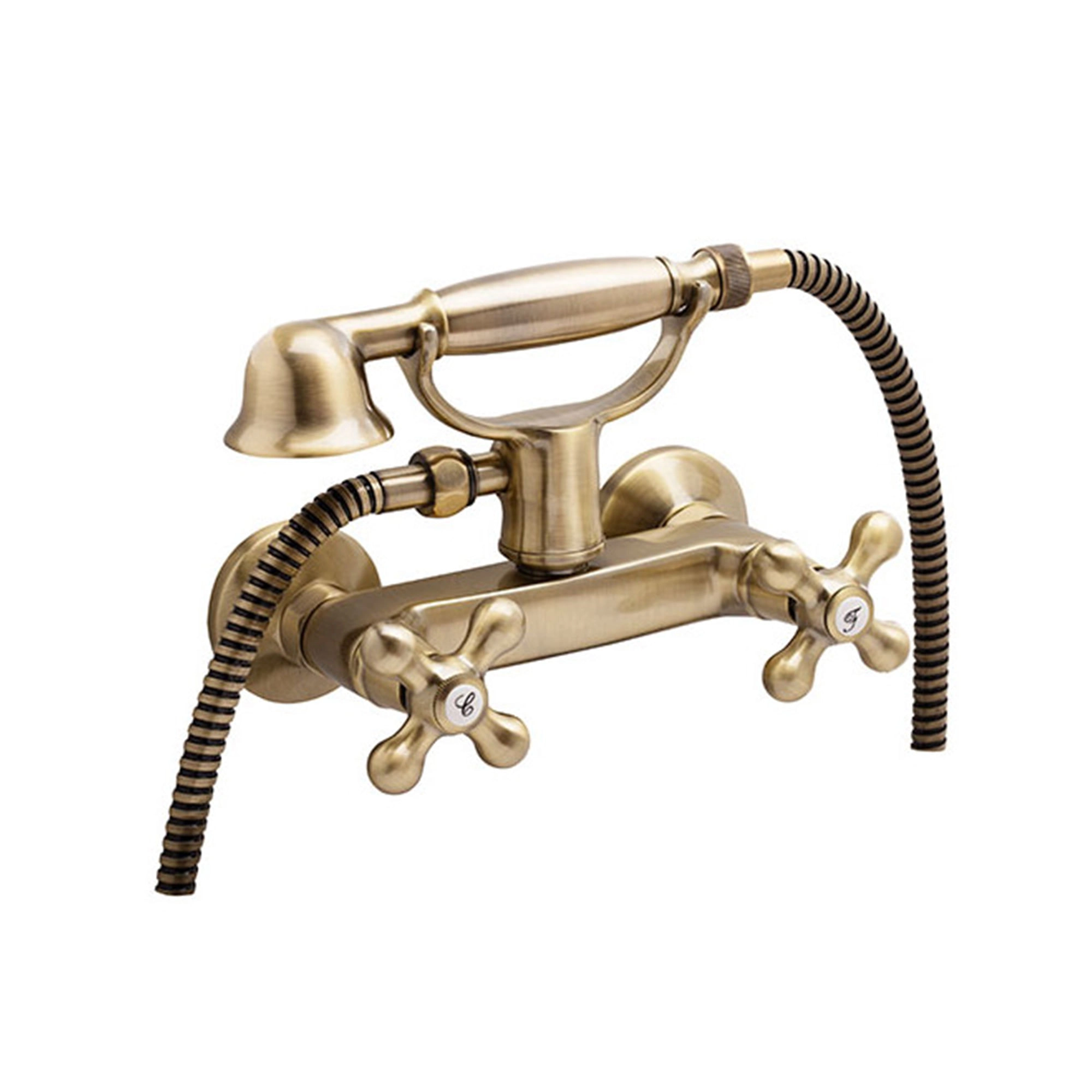 Grifería Ducha New Regent Expuesta Con Set Soporte Ducha Antique Bronze
