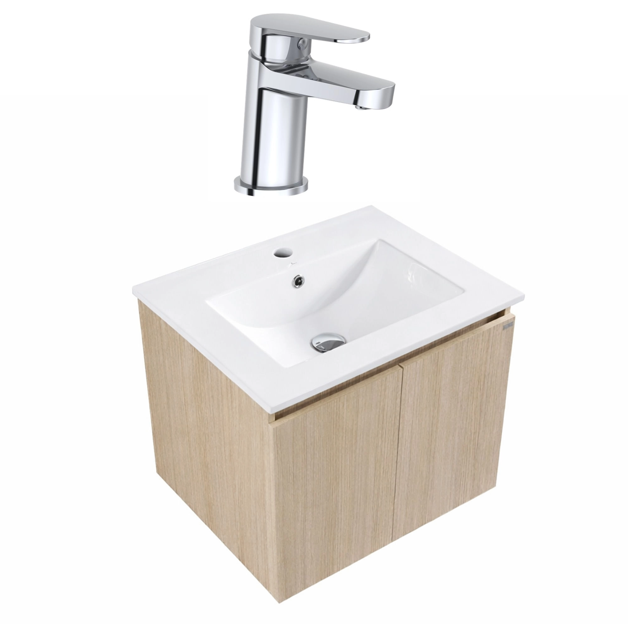 Pack Mueble de Baño con Lavamanos 600 mm + Grifería Boston